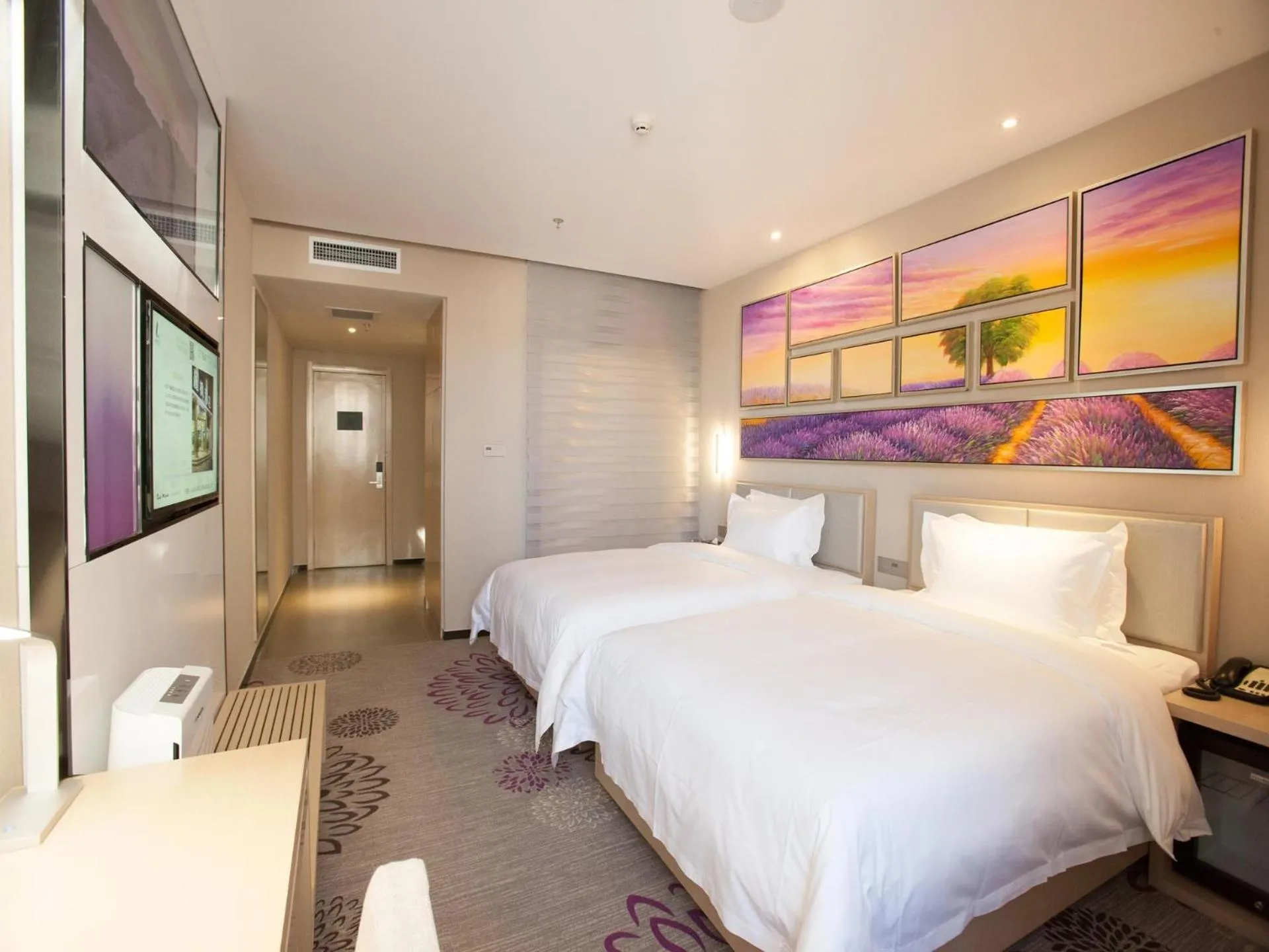 Bed in Lavande Hotel Zhangjiakou Victoria Plaza
