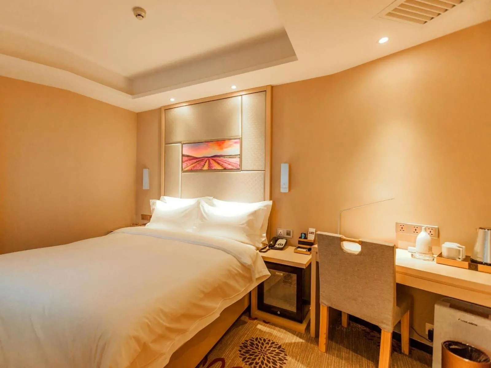 Bed in Lavande Hotel Zhangjiakou Victoria Plaza