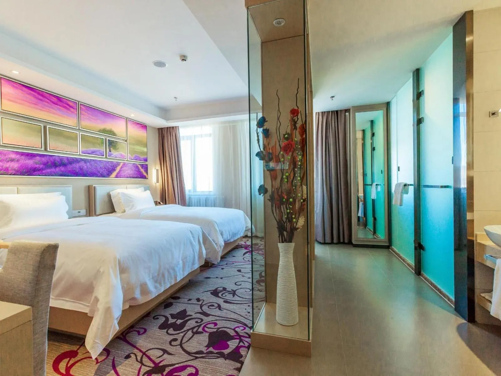 Bed in Lavande Hotel Zhangjiakou Victoria Plaza