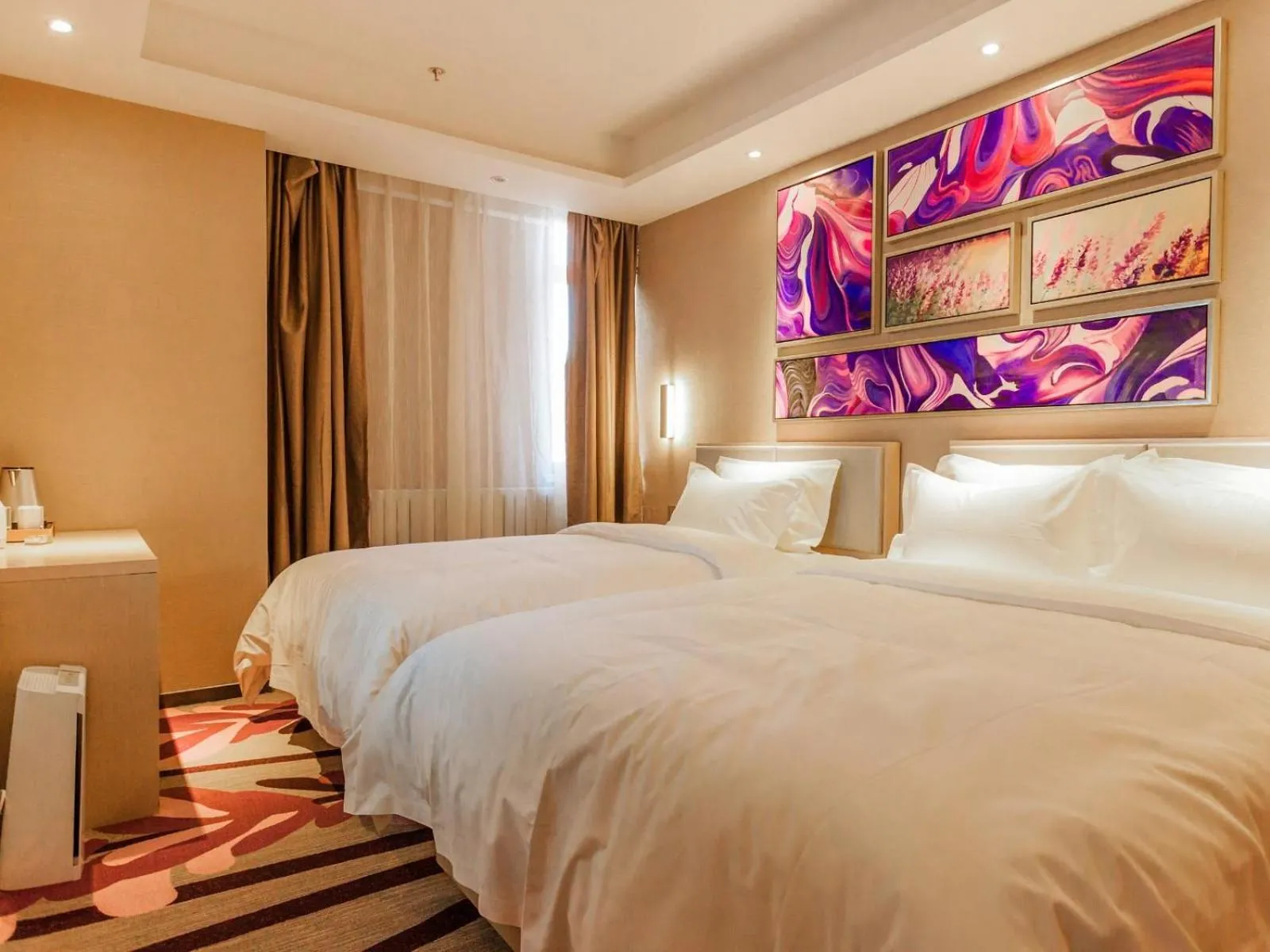 Bed in Lavande Hotel Zhangjiakou Victoria Plaza