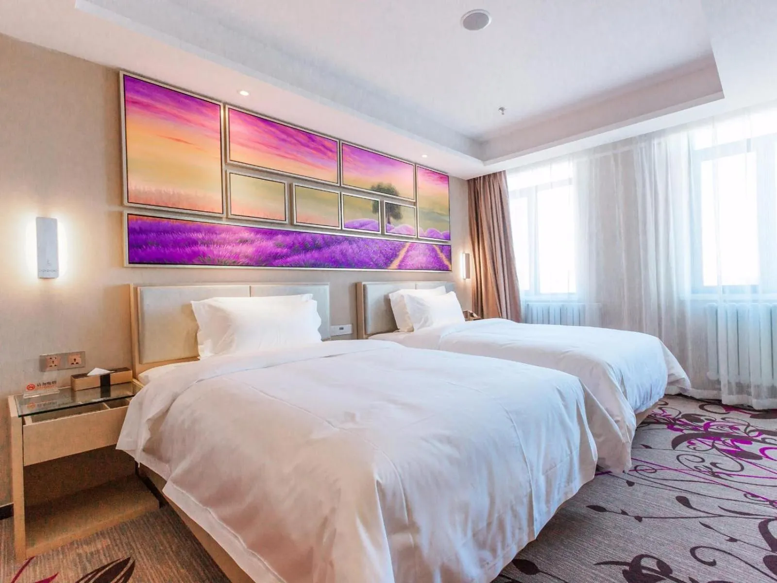 Bed in Lavande Hotel Zhangjiakou Victoria Plaza
