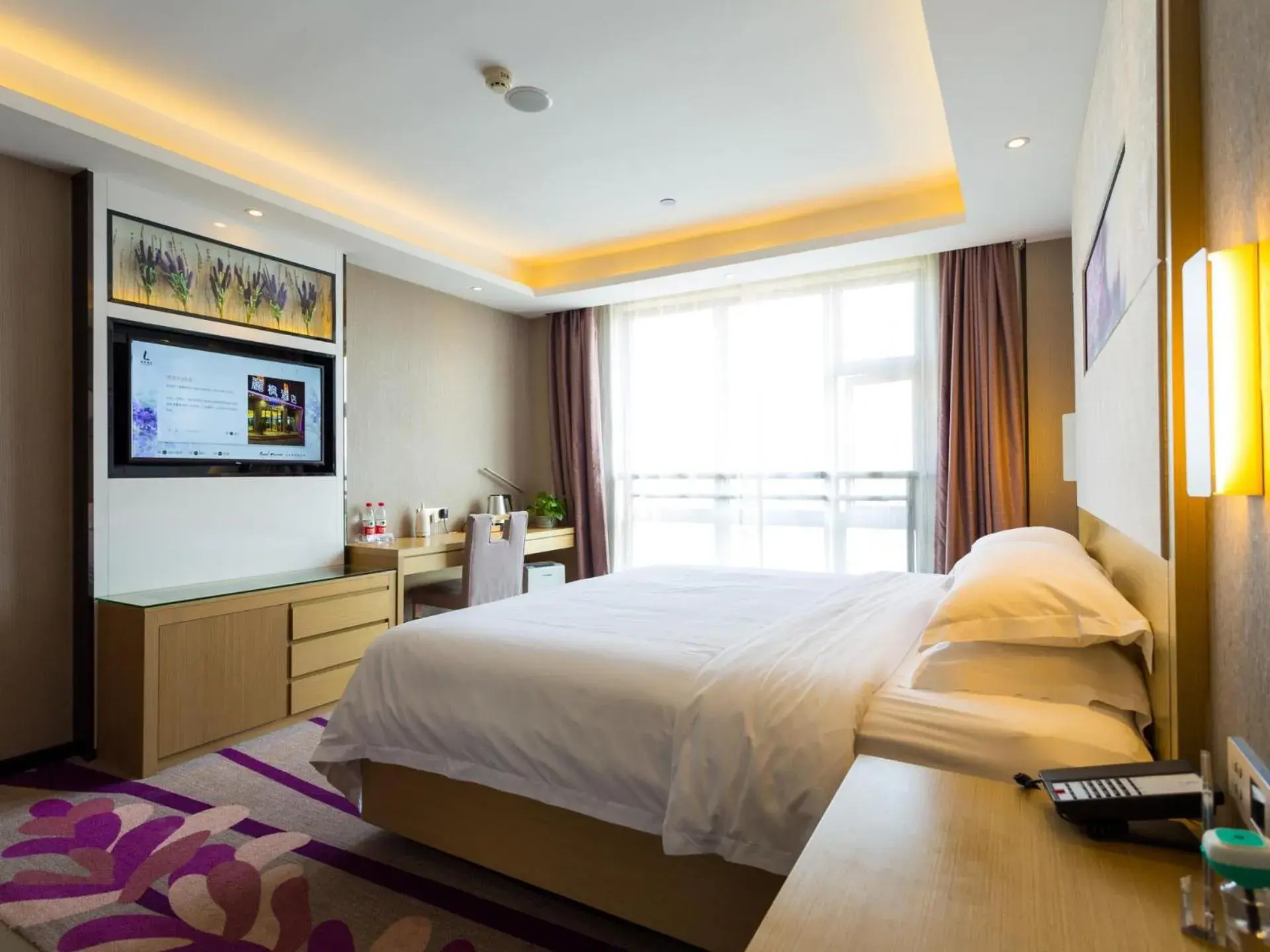 Bed in Lavande Hotel Xinyang Municipal Government Branch Bed in Lavande Hotel Xinyang Municipal Government Branch