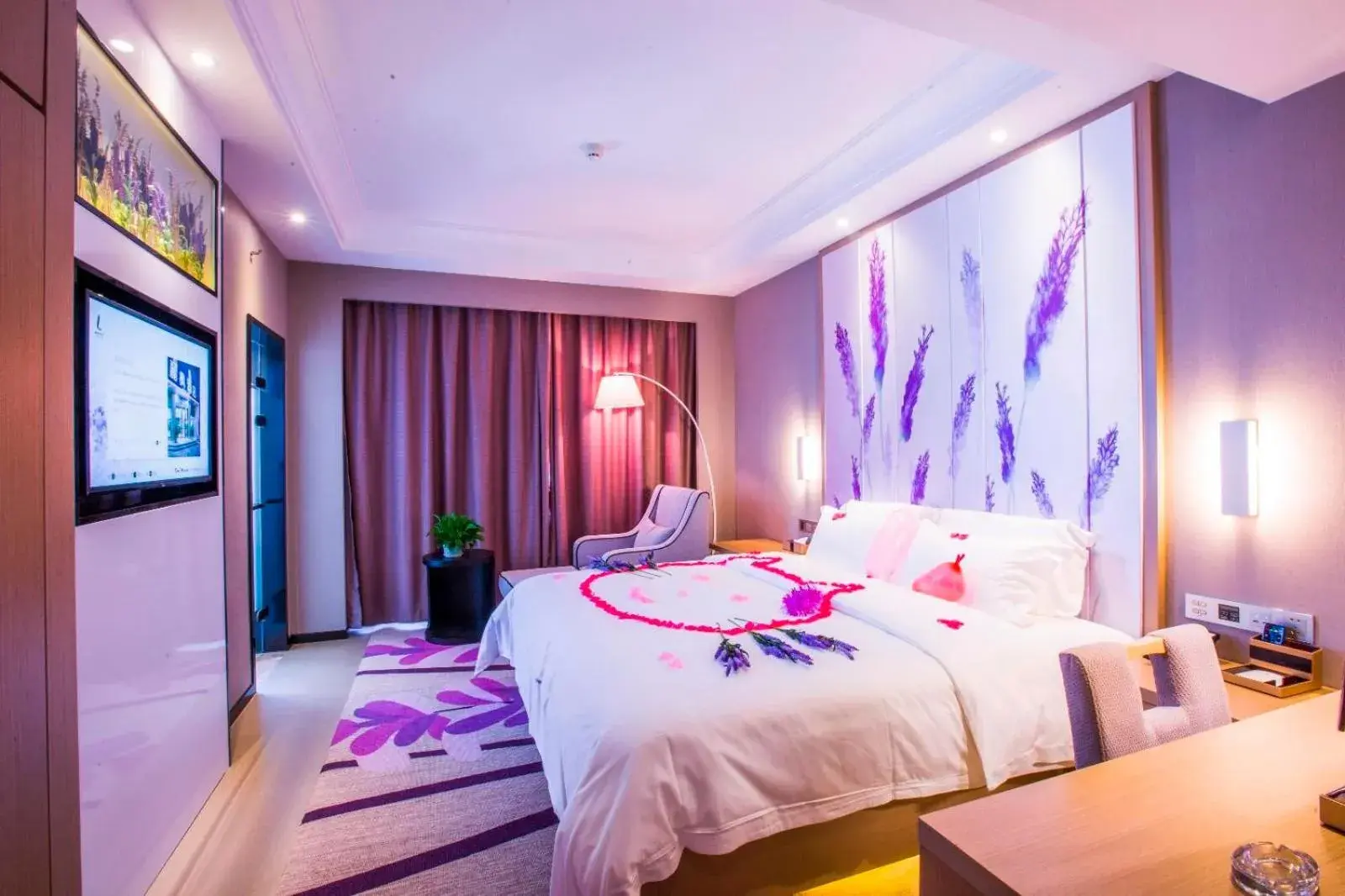 Bed in Lavande Hotel Xinyang Municipal Government Branch Bed in Lavande Hotel Xinyang Municipal Government Branch