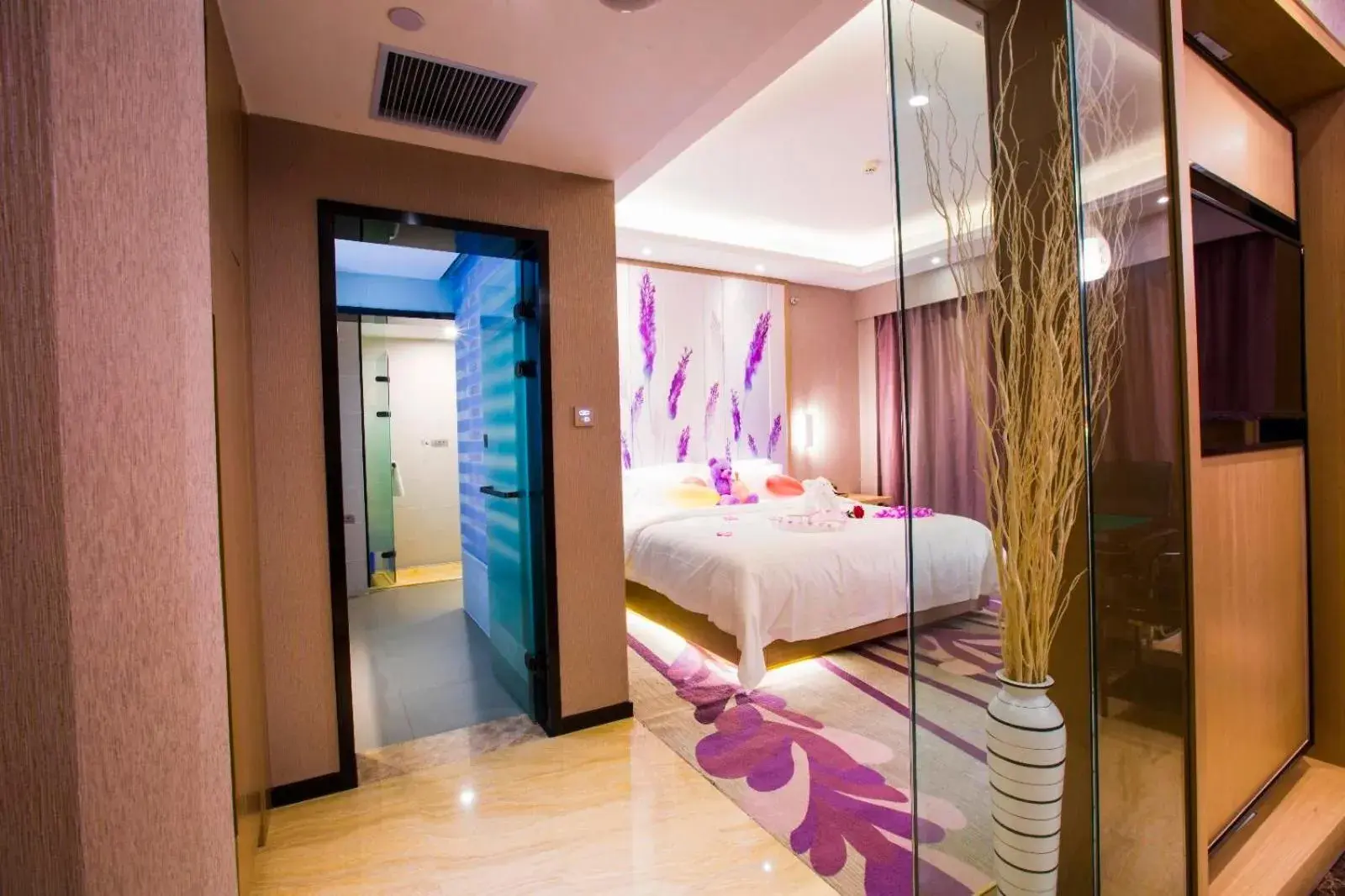 Bed in Lavande Hotel Xinyang Municipal Government Branch Bed in Lavande Hotel Xinyang Municipal Government Branch