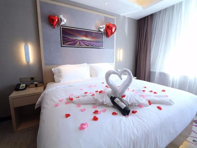Bed in Lavande Hotel Jilin Songjiang Road Jiangwan Bridge Branch