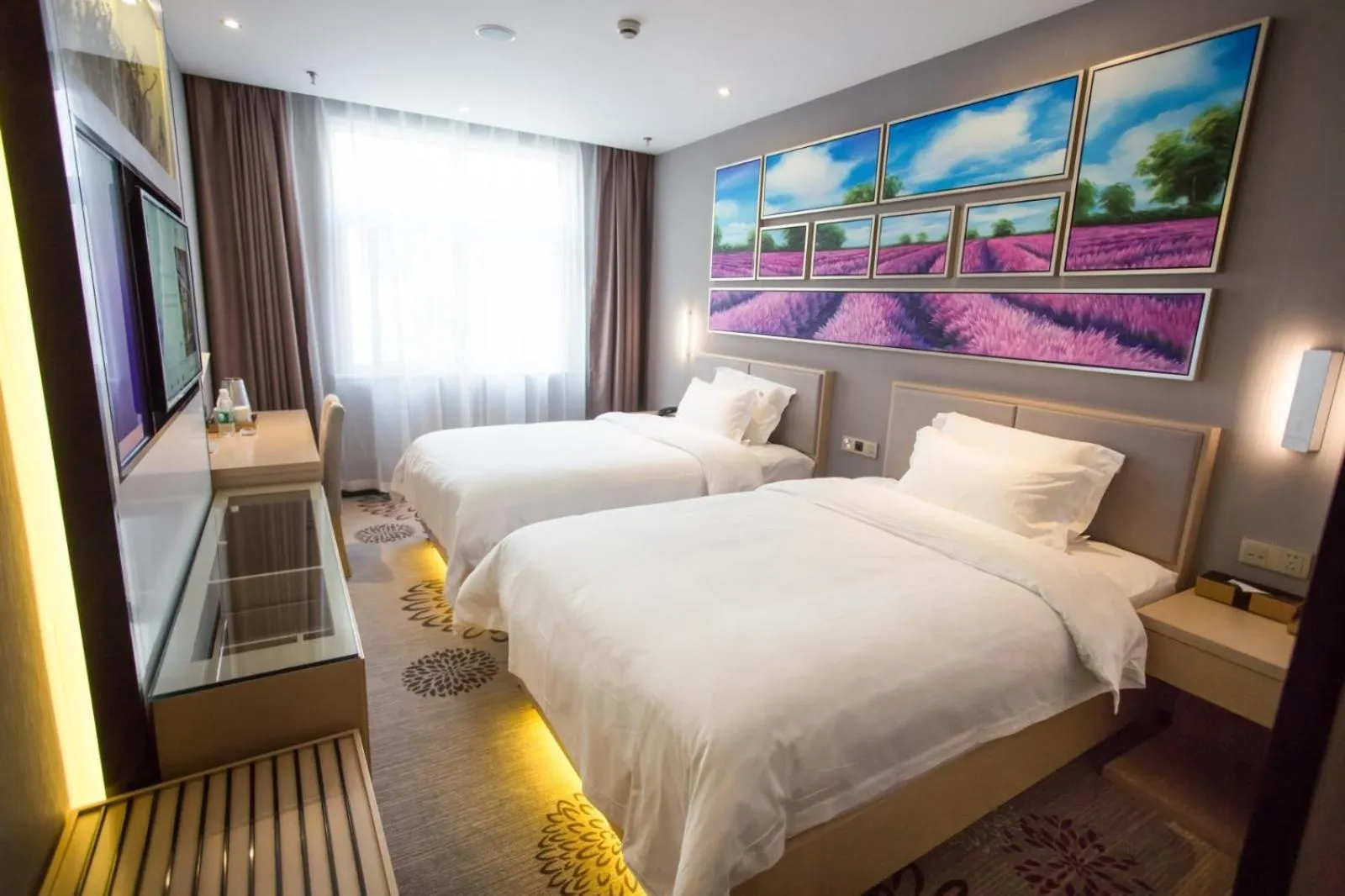 Bed in Lavande Hotel Xuzhou East High-speed Rail Station Jinshanqiao Development Zone Branch