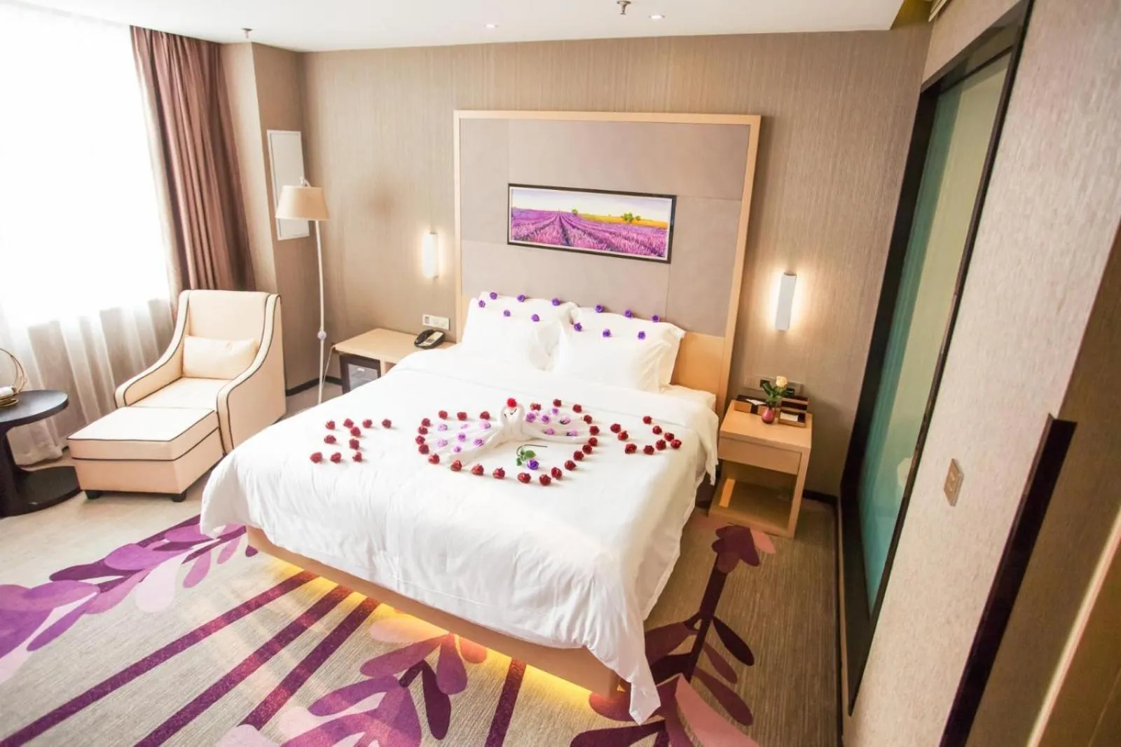 Bed in Lavande Hotel Xuzhou East High-speed Rail Station Jinshanqiao Development Zone Branch