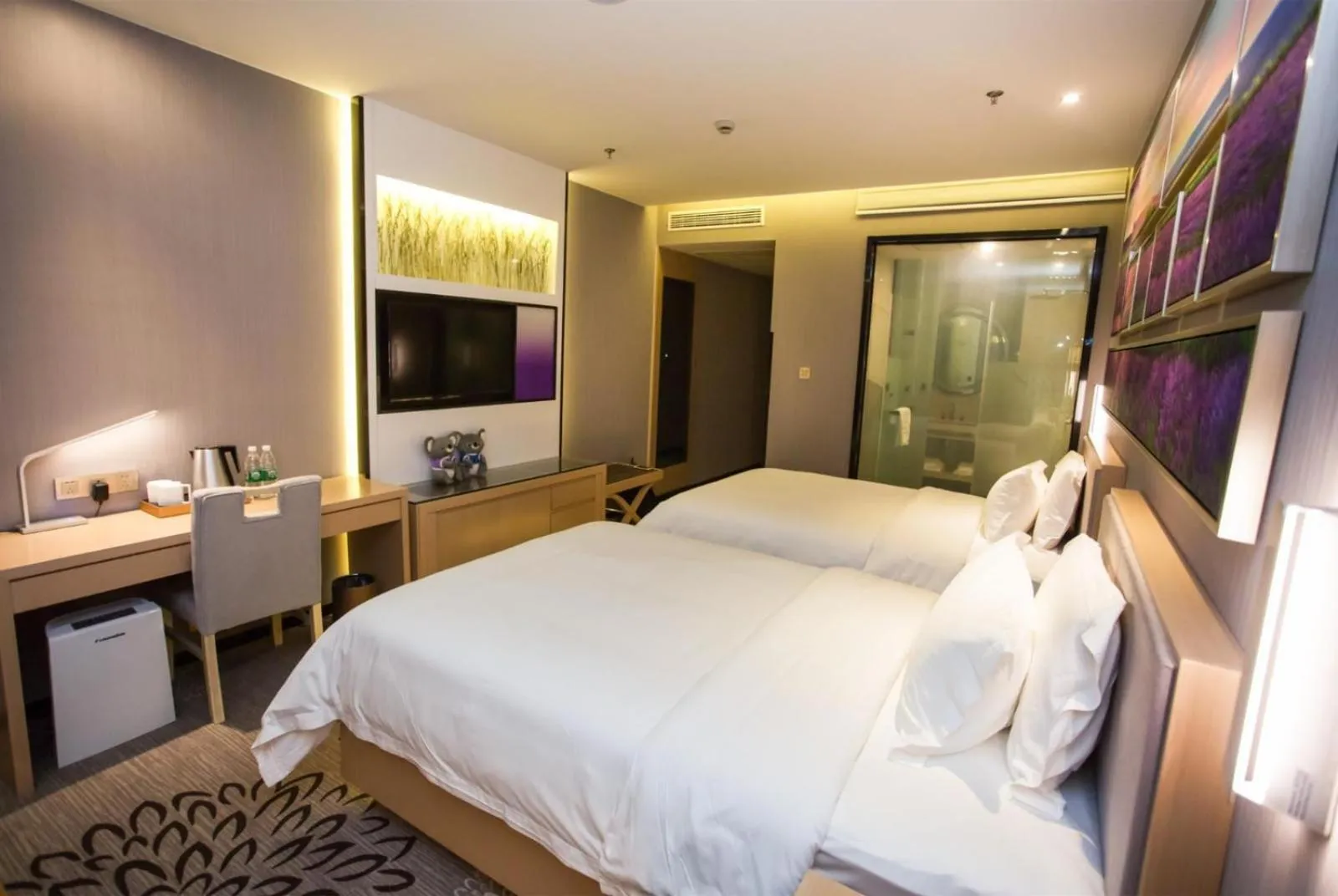 Bed in Lavande Hotel Xuzhou East High-speed Rail Station Jinshanqiao Development Zone Branch