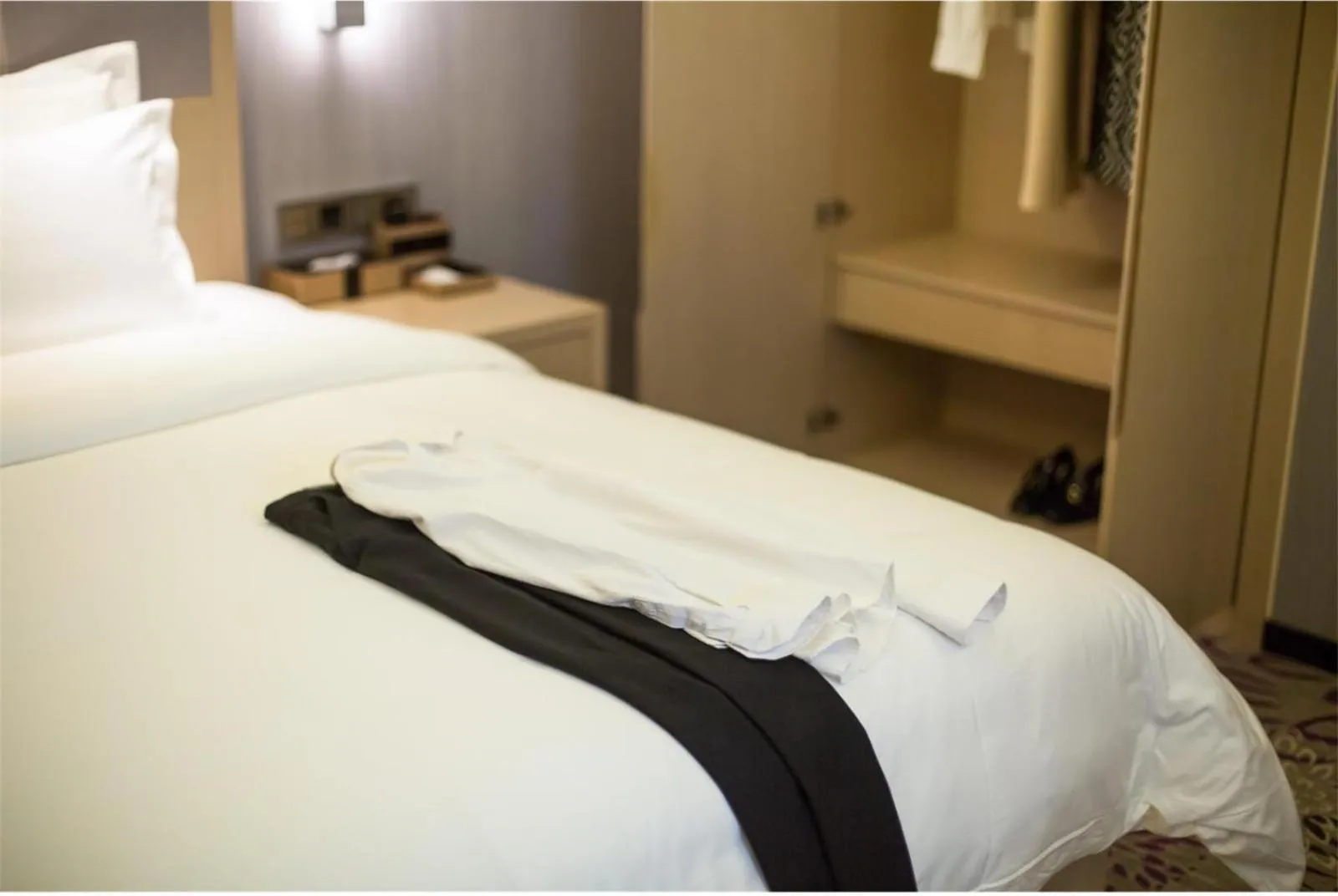 Bed in Lavande Hotel Xuzhou East High-speed Rail Station Jinshanqiao Development Zone Branch