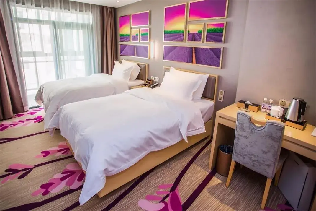 Bed in Lavande Hotel Xiaogan Beijing Road Branch Bed in Lavande Hotel Xiaogan Beijing Road Branch