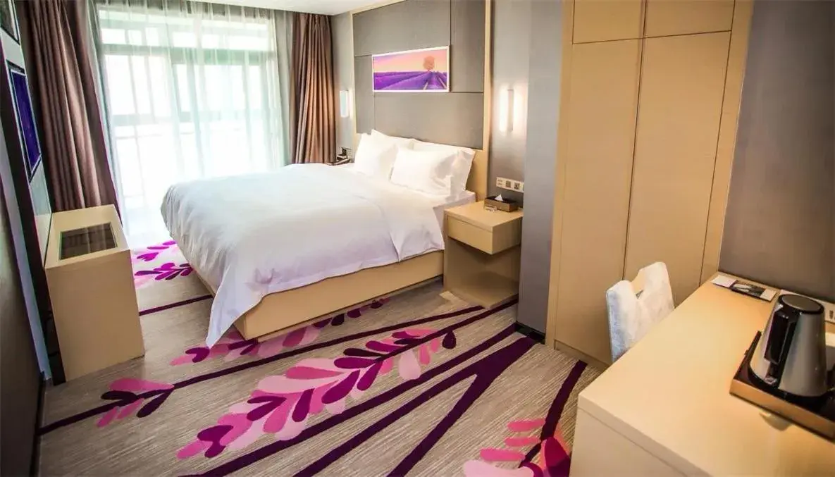 Bed in Lavande Hotel Xiaogan Beijing Road Branch Bed in Lavande Hotel Xiaogan Beijing Road Branch