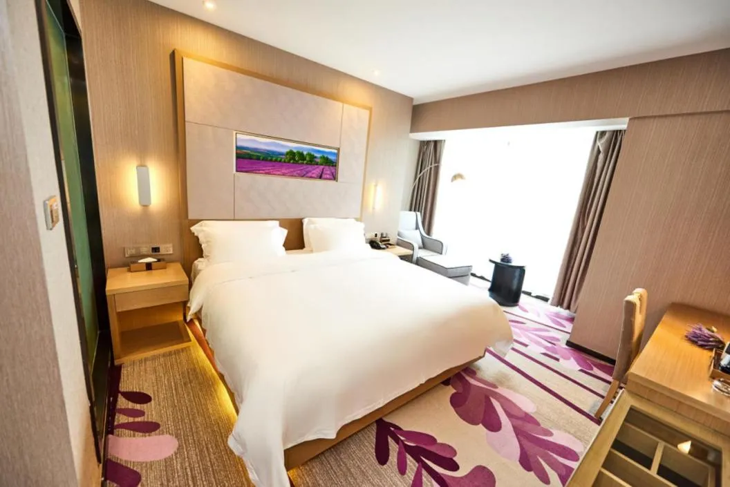 Bed in Lavande Hotel Haining Leather City Yintai Branch