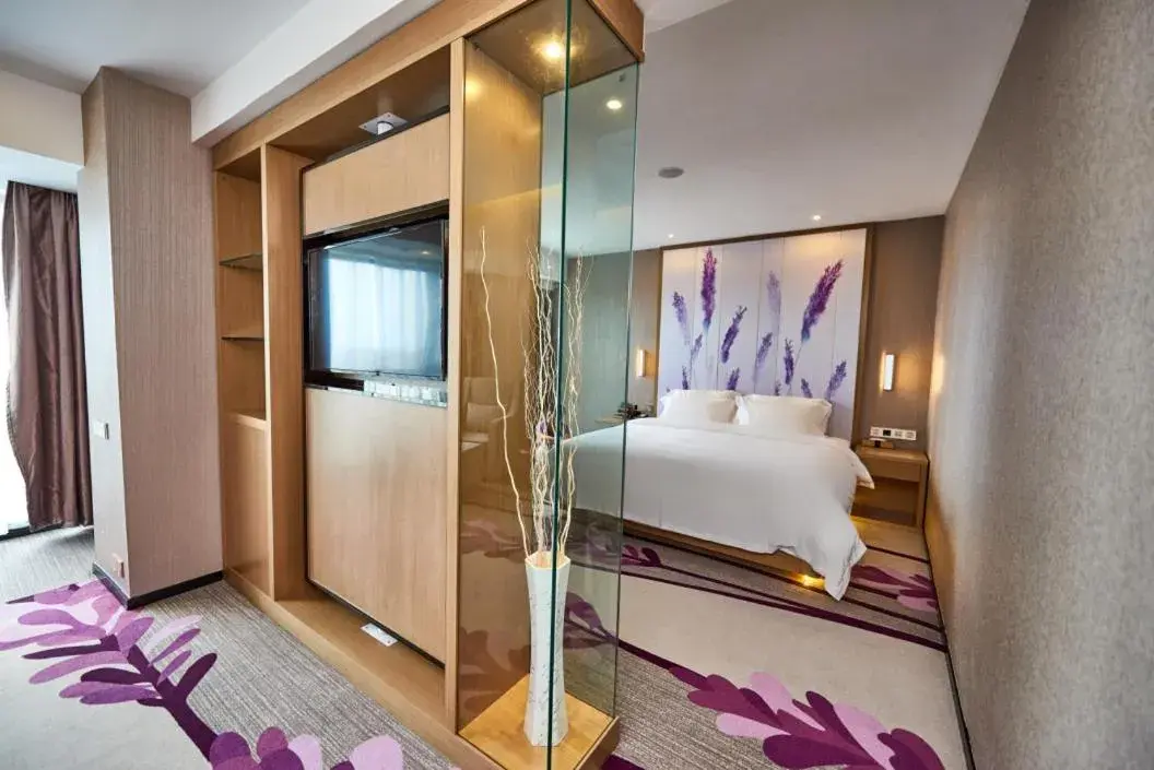 Bed in Lavande Hotel Haining Leather City Yintai Branch Bed in Lavande Hotel Haining Leather City Yintai Branch