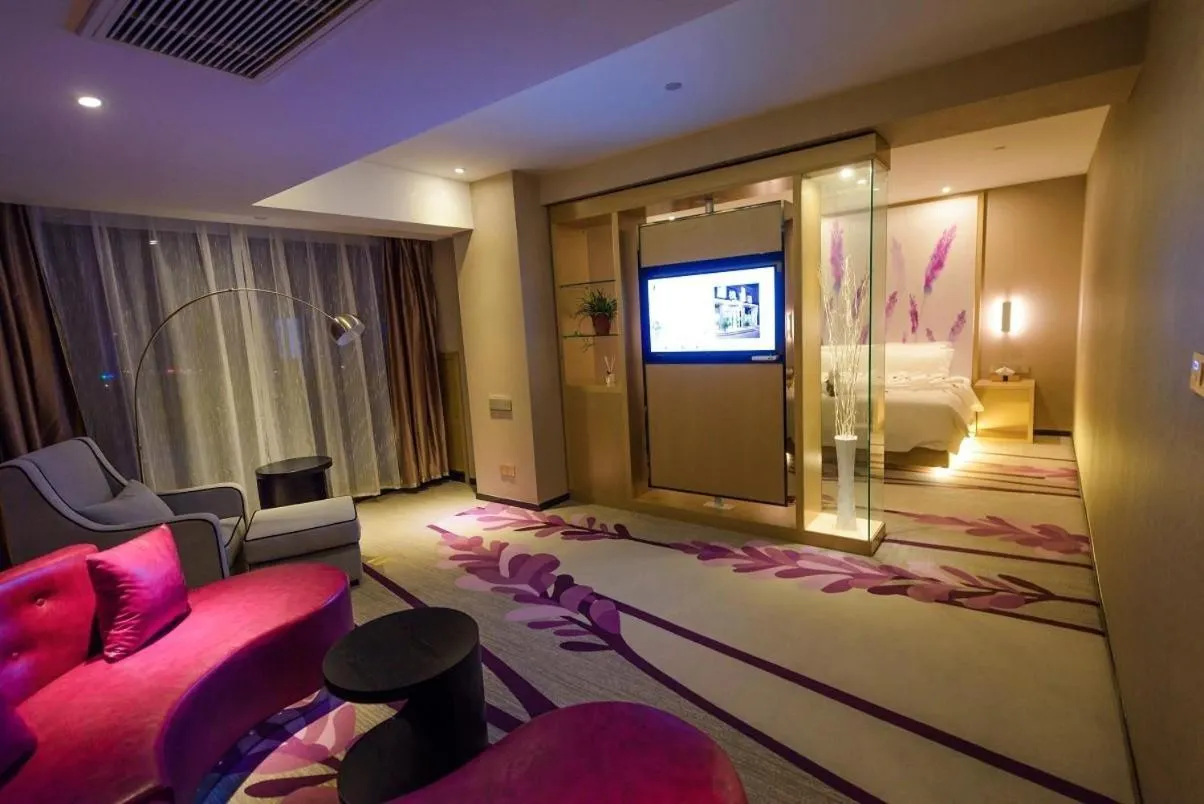 Bed in Lavande Hotel Haining Leather City Yintai Branch