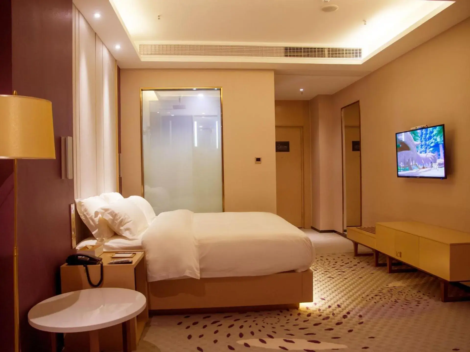 Bed in Lavande Hotel Shiyan Sanyan Branch Bed in Lavande Hotel Shiyan Sanyan Branch