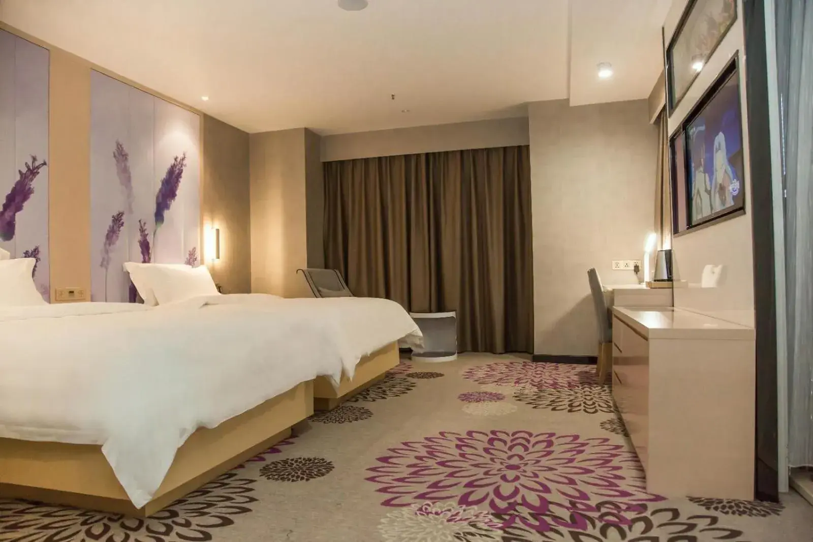 Bed in Lavande Hotels Xianning Tonghui Square Branch Bed in Lavande Hotels Xianning Tonghui Square Branch