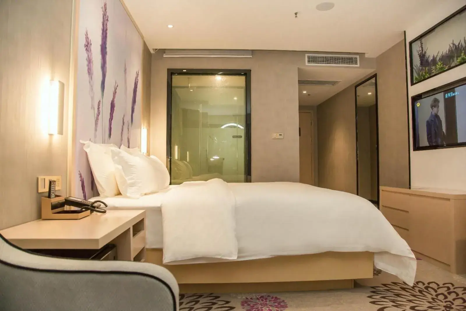 Bed in Lavande Hotels Xianning Tonghui Square Branch Bed in Lavande Hotels Xianning Tonghui Square Branch