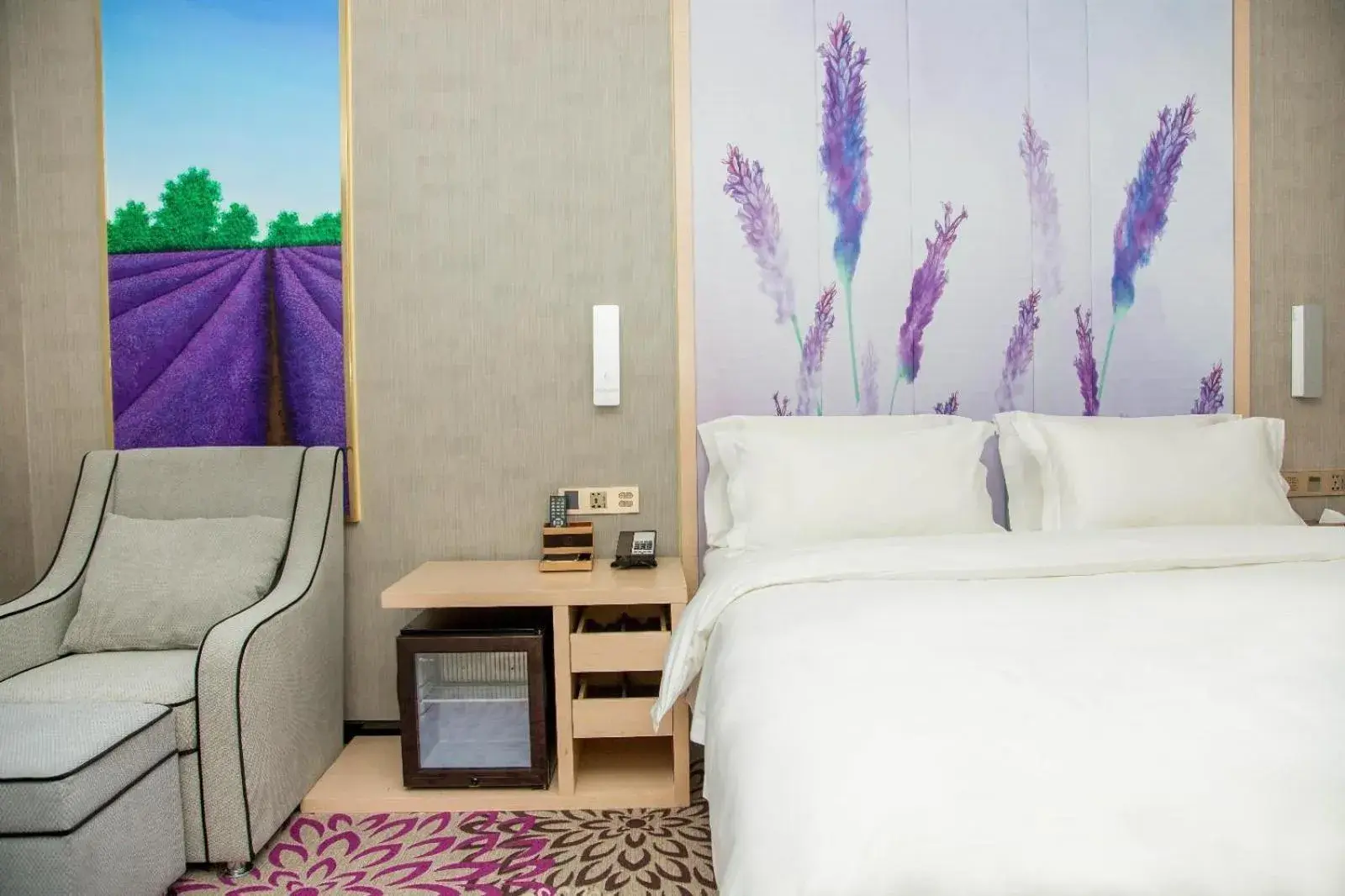 Bed in Lavande Hotels Xianning Tonghui Square Branch Bed in Lavande Hotels Xianning Tonghui Square Branch