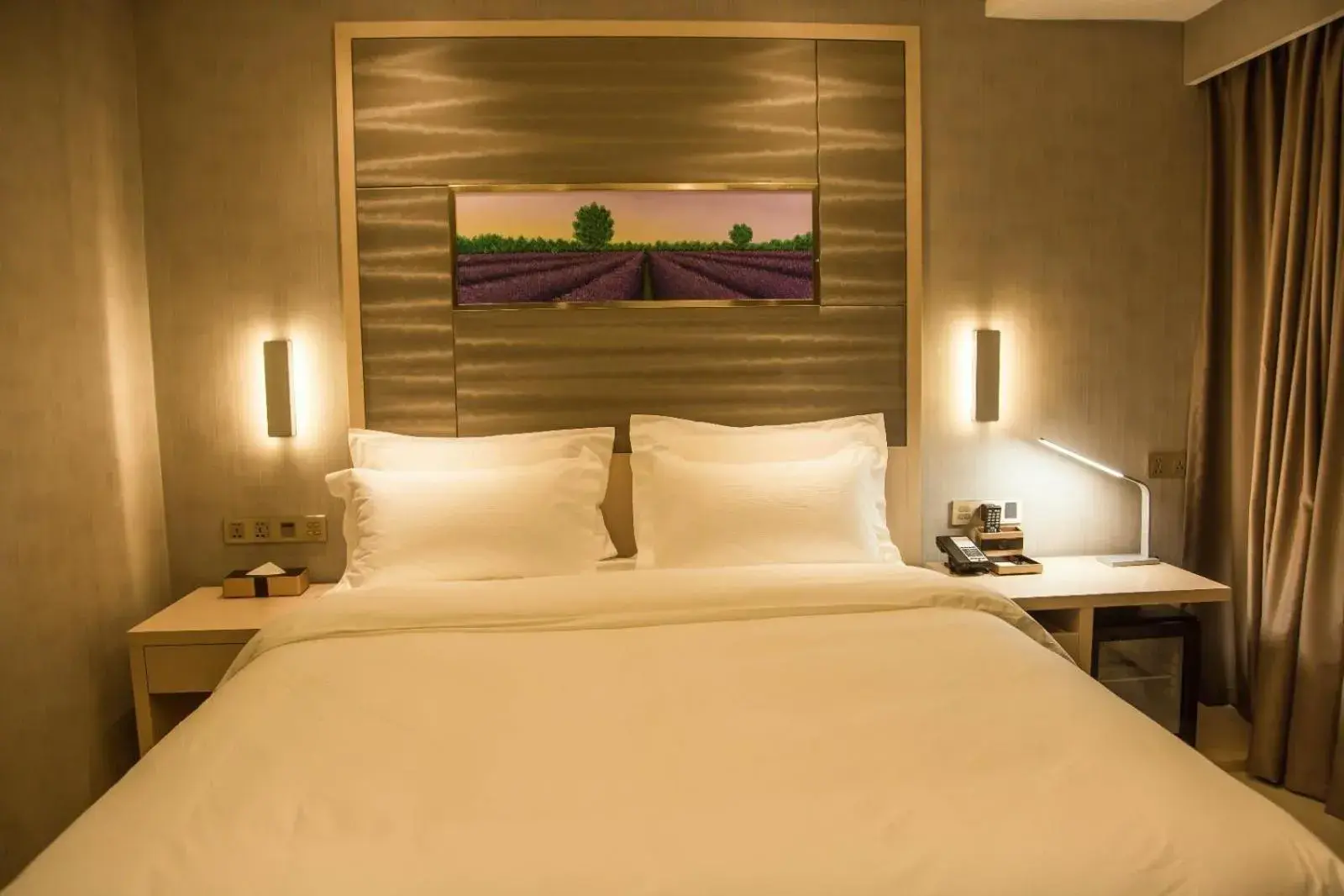 Bed in Lavande Hotels Xianning Tonghui Square Branch Bed in Lavande Hotels Xianning Tonghui Square Branch