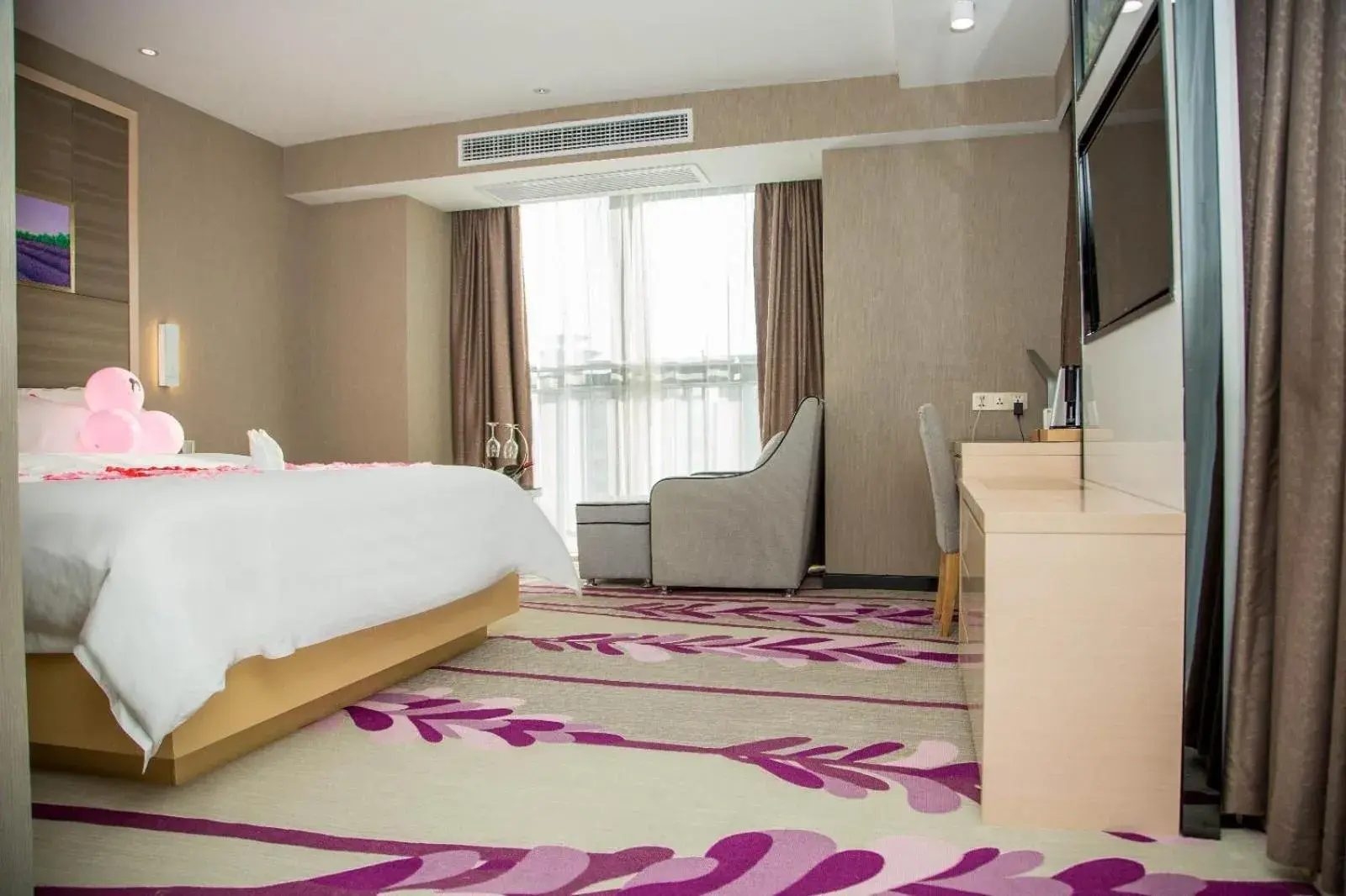Bed in Lavande Hotels Xianning Tonghui Square Branch Bed in Lavande Hotels Xianning Tonghui Square Branch