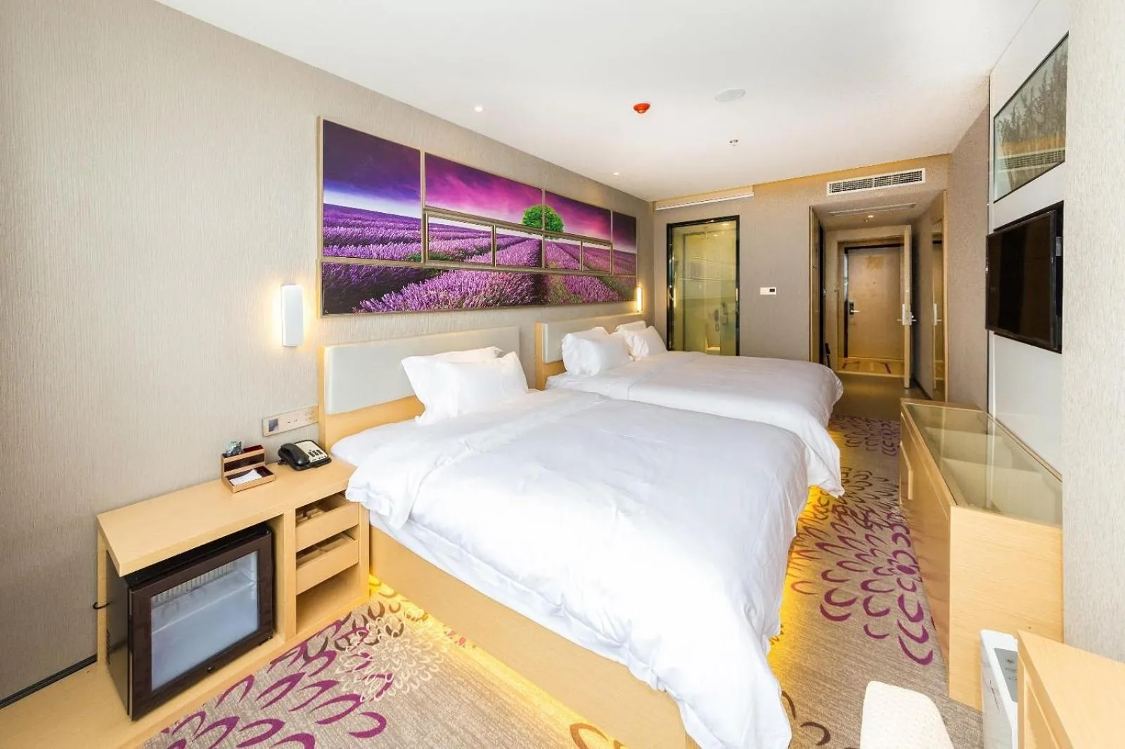 Bed in Lavande Hotels Weihai Weigao Square Branch