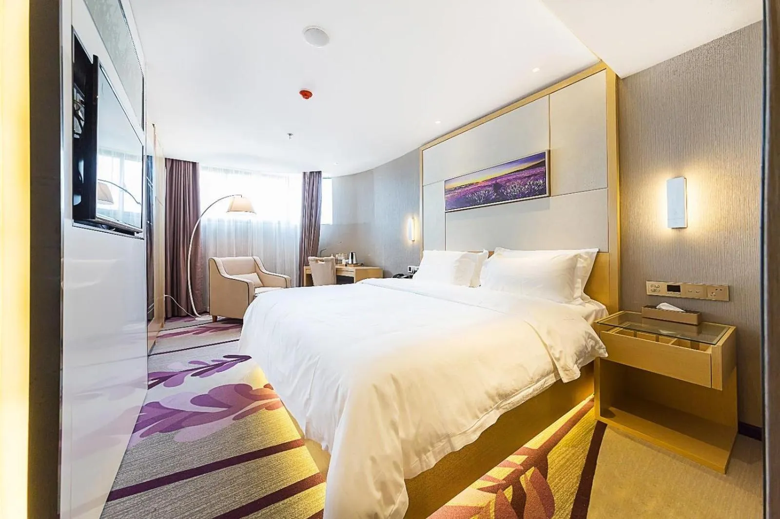 Bed in Lavande Hotels Weihai Weigao Square Branch