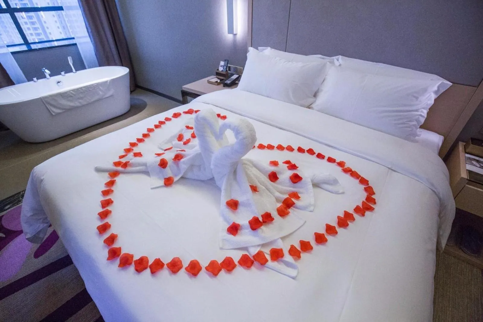 Bed in Lavande Hotel Jiujiang Railway Station Branch