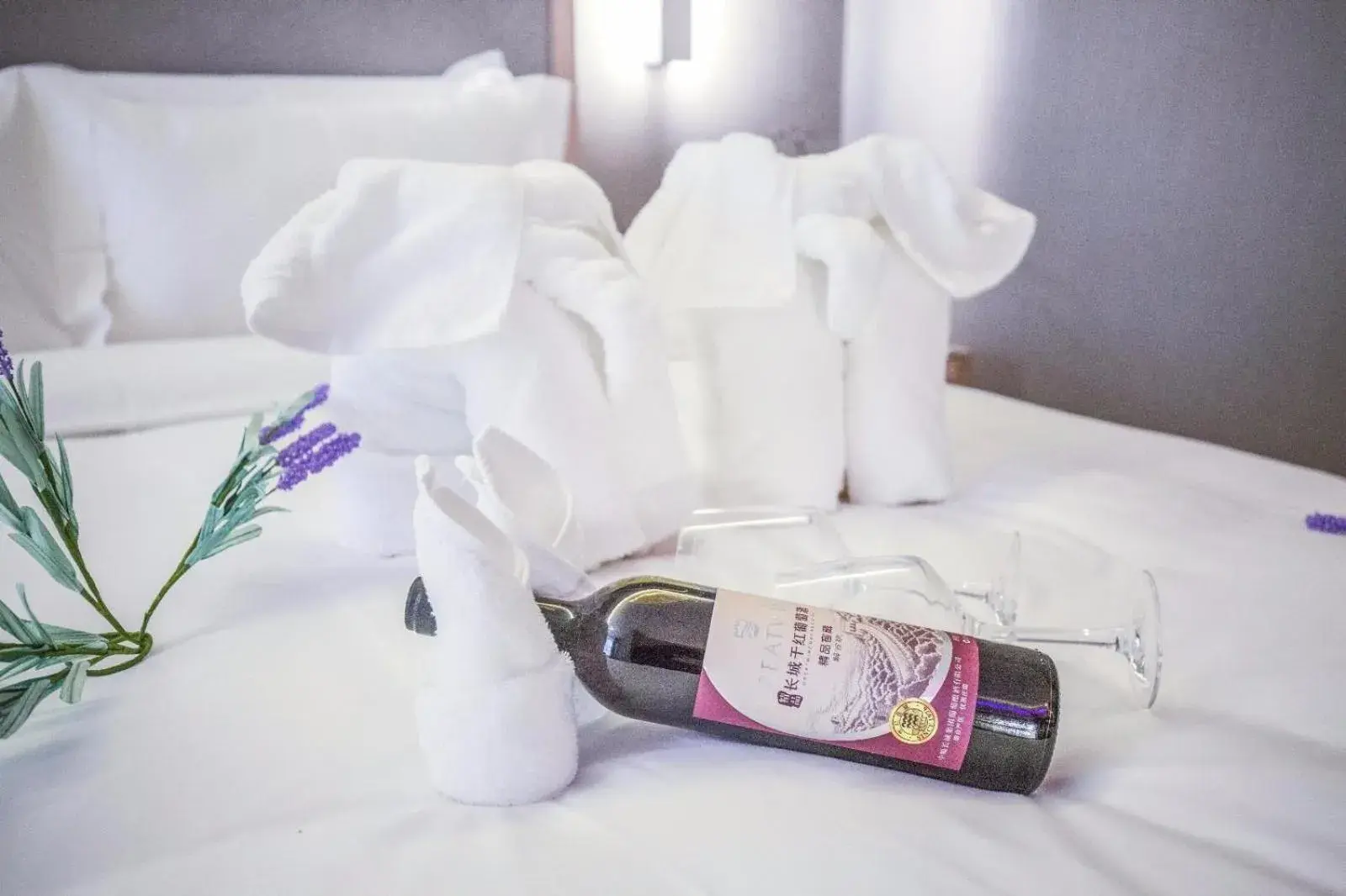 Bed in Lavande Hotel Jiujiang Railway Station Branch Bed in Lavande Hotel Jiujiang Railway Station Branch