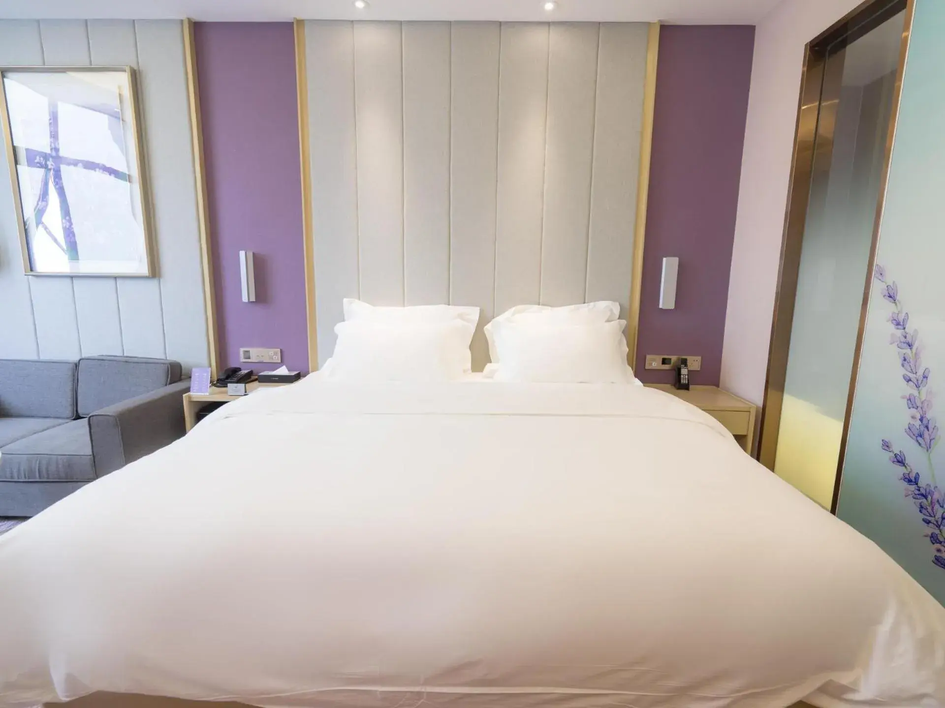 Bed in Lavande Hotel(Macheng High-speed Station Branch) Bed in Lavande Hotel(Macheng High-speed Station Branch)