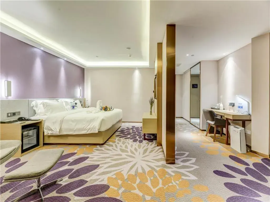 Bed in Lavande Hotel Tangshan Convention and Exhibition Yuanyang City Bed in Lavande Hotel Tangshan Convention and Exhibition Yuanyang City