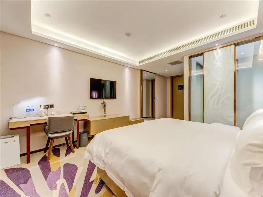Bed in Lavande Hotel Tangshan Convention and Exhibition Yuanyang City Bed in Lavande Hotel Tangshan Convention and Exhibition Yuanyang City
