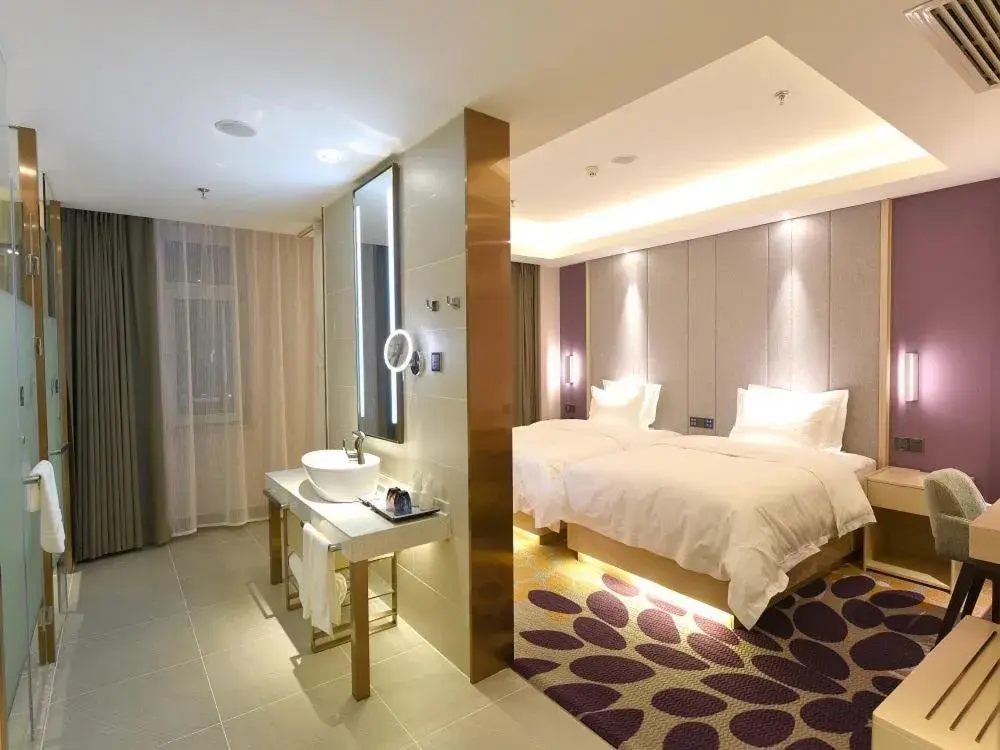 Bed in Lavande Hotel Changchun Hangkong University Fanrong Road Metro Station Bed in Lavande Hotel Changchun Hangkong University Fanrong Road Metro Station