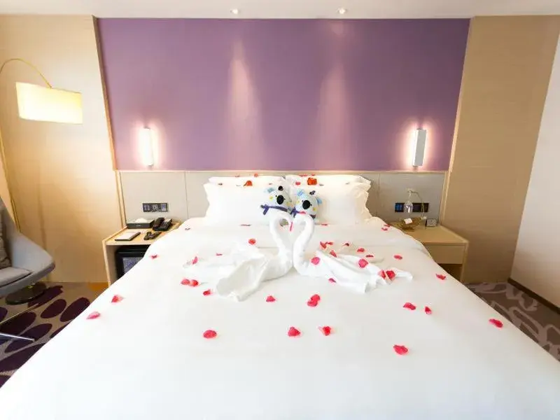 Bed in Lavande Hotel Suqian Yanghe New District Bed in Lavande Hotel Suqian Yanghe New District