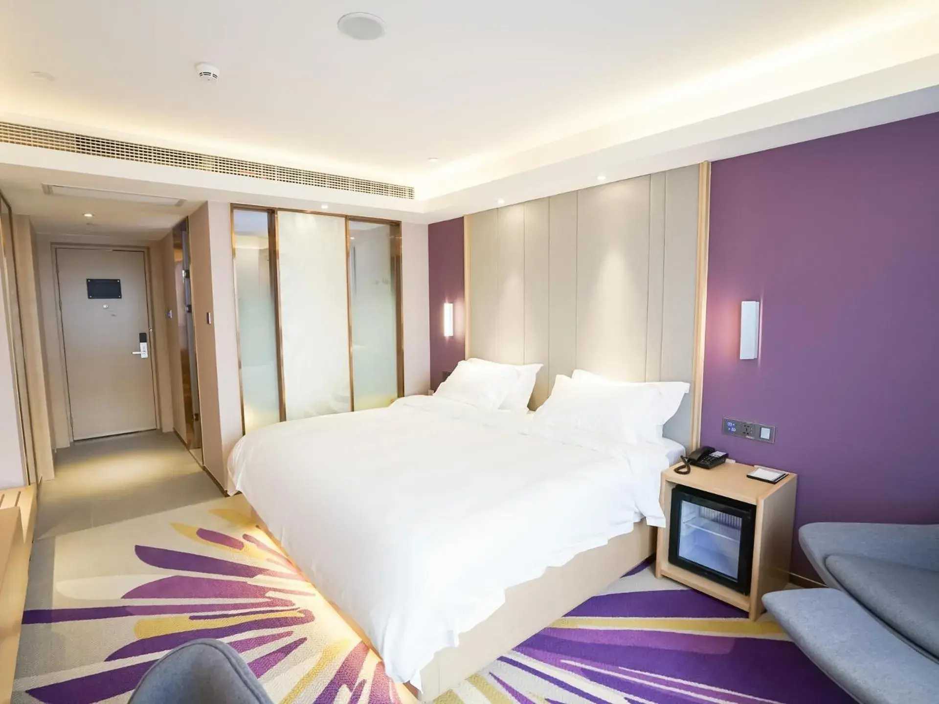 Bed in Lavande Hotel Jingmen Planet World City Bed in Lavande Hotel Jingmen Planet World City