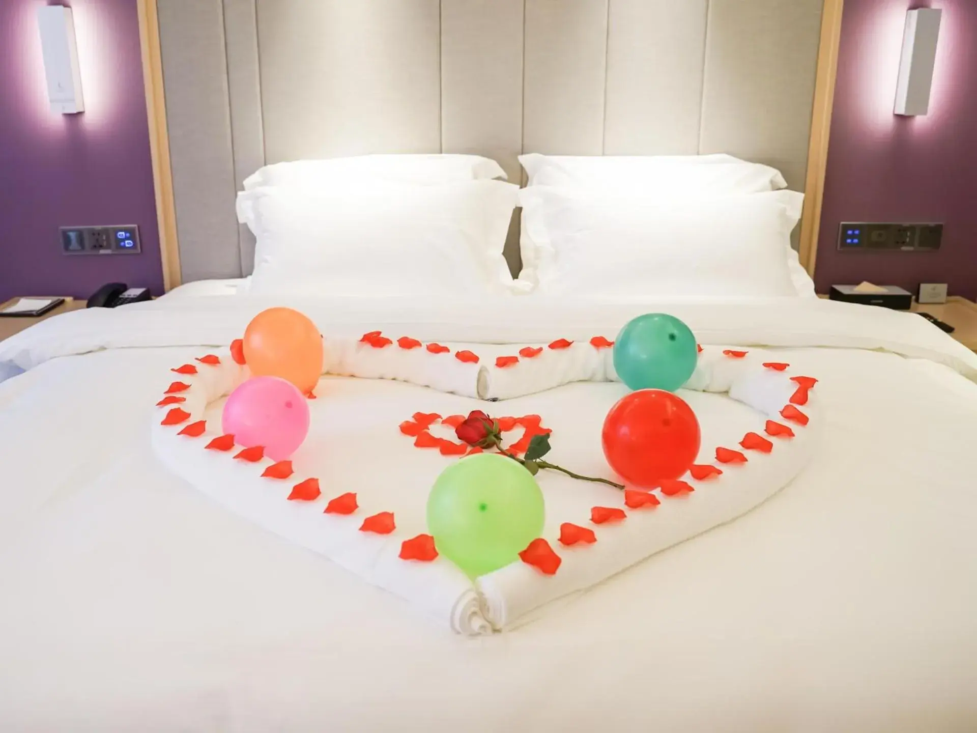 Bed in Lavande Hotel Jingmen Planet World City Bed in Lavande Hotel Jingmen Planet World City