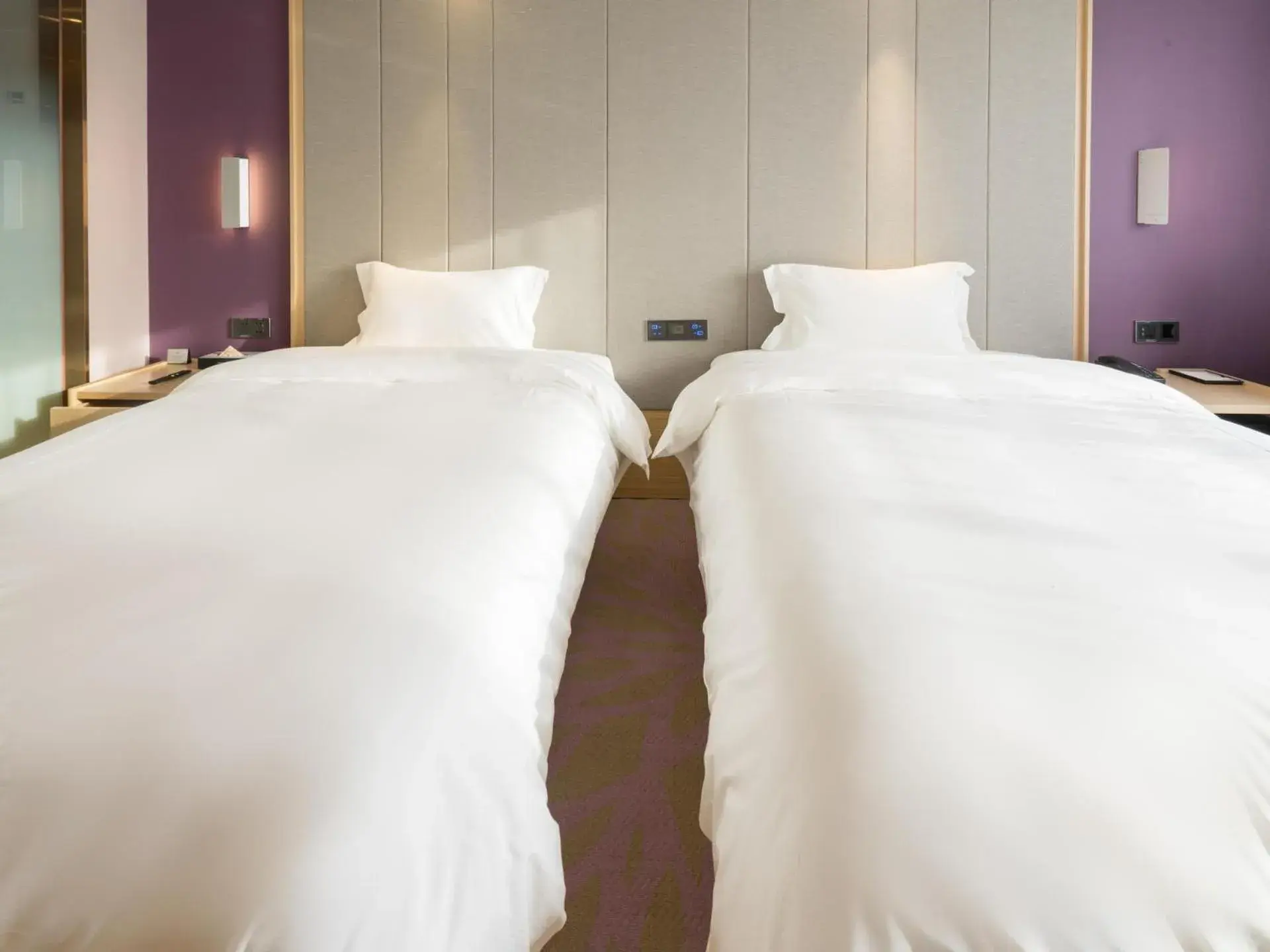 Bed in Lavande Hotel Jingmen Planet World City Bed in Lavande Hotel Jingmen Planet World City