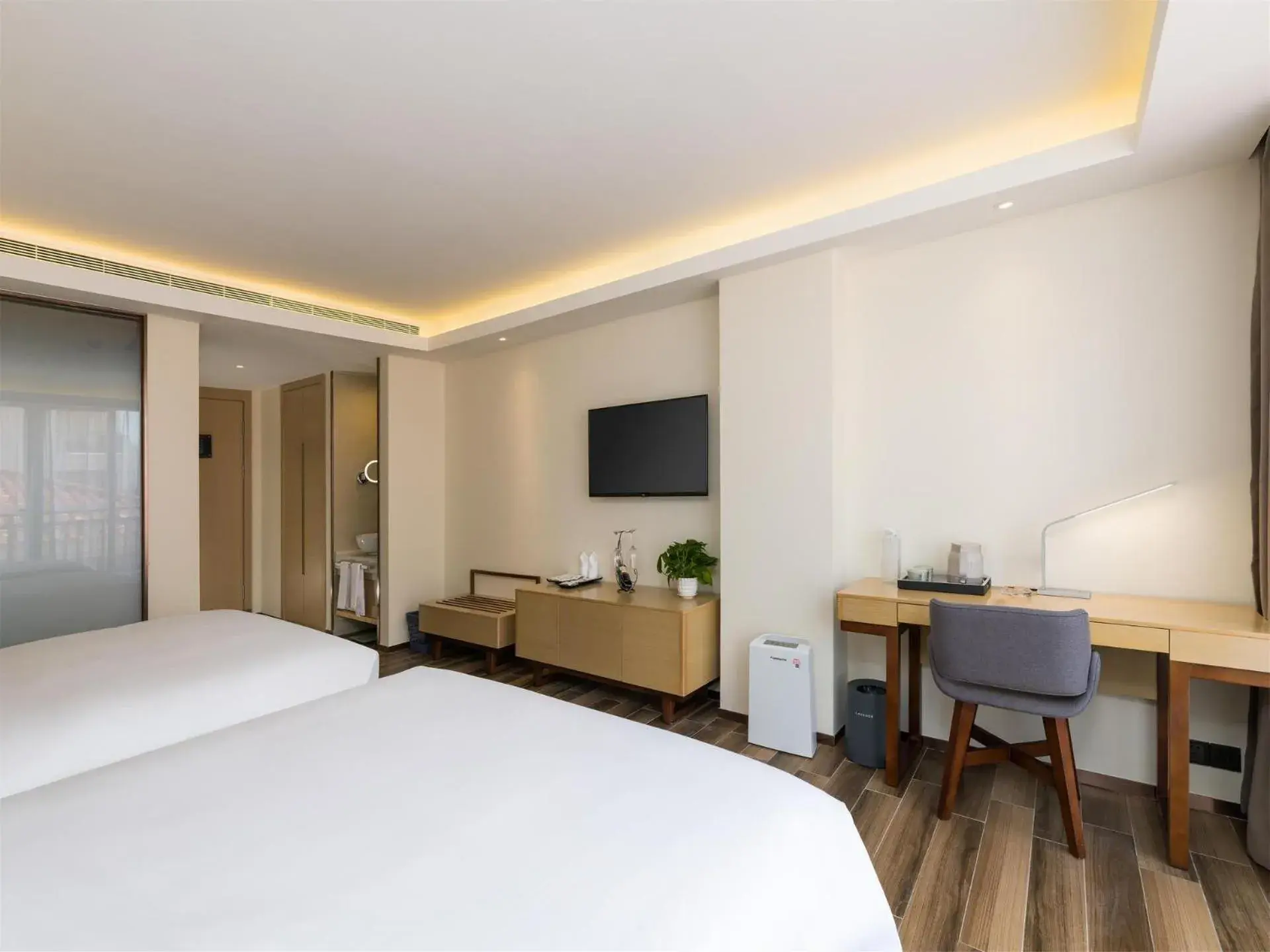 Bed in Lavande Hotel Haikou Binhai Avenue Bed in Lavande Hotel Haikou Binhai Avenue