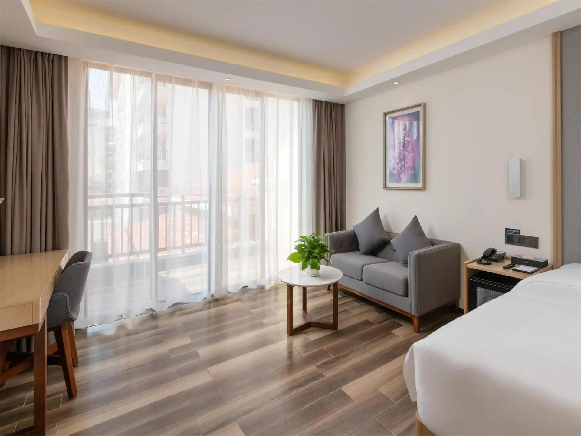 Bed in Lavande Hotel Haikou Binhai Avenue Bed in Lavande Hotel Haikou Binhai Avenue