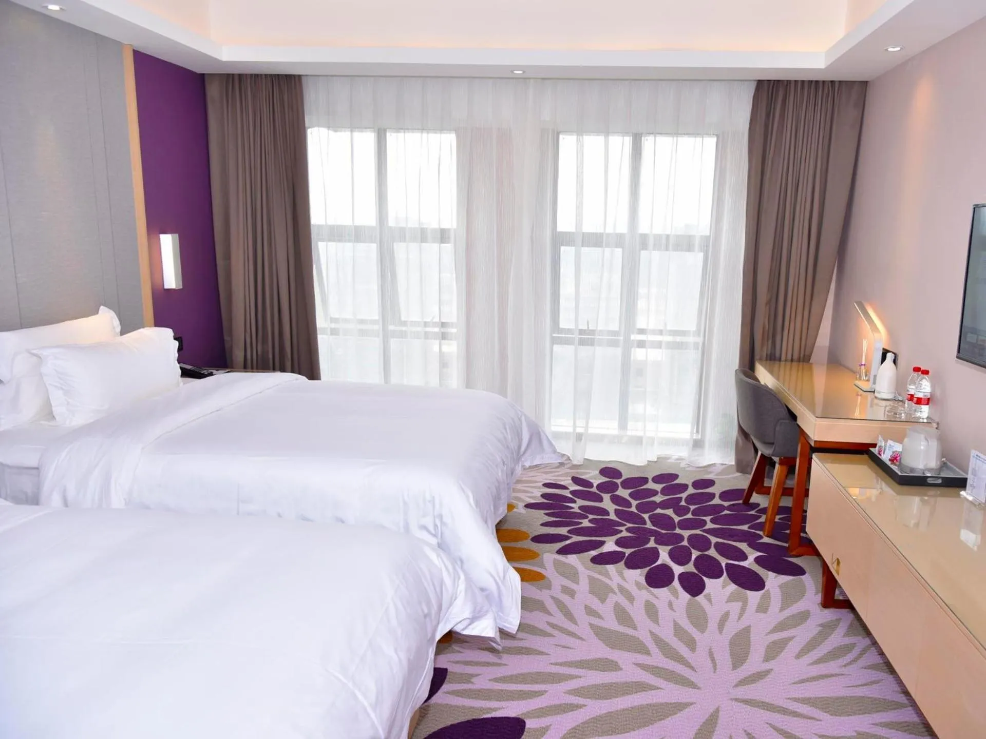 Bed in Lavande Hotel Fuzhou Wanda Plaza High-speed Railway Station
