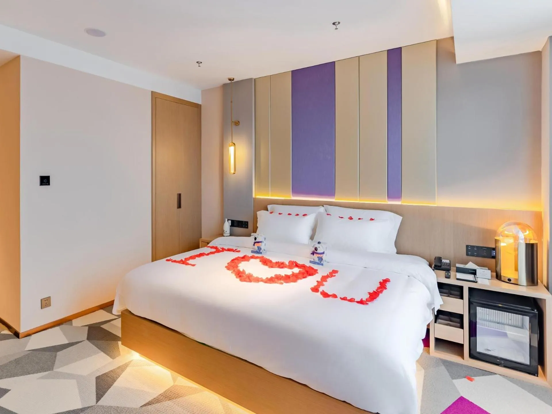 Bed in Lavande Hotel Lujiang Zhouyu Avenue