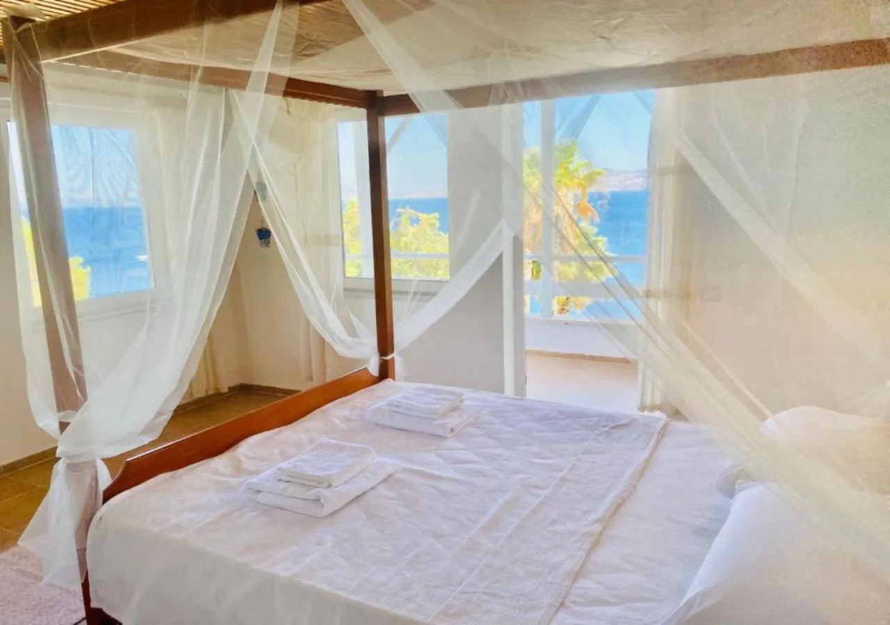 Bed in Datca Villa Carla Hotel