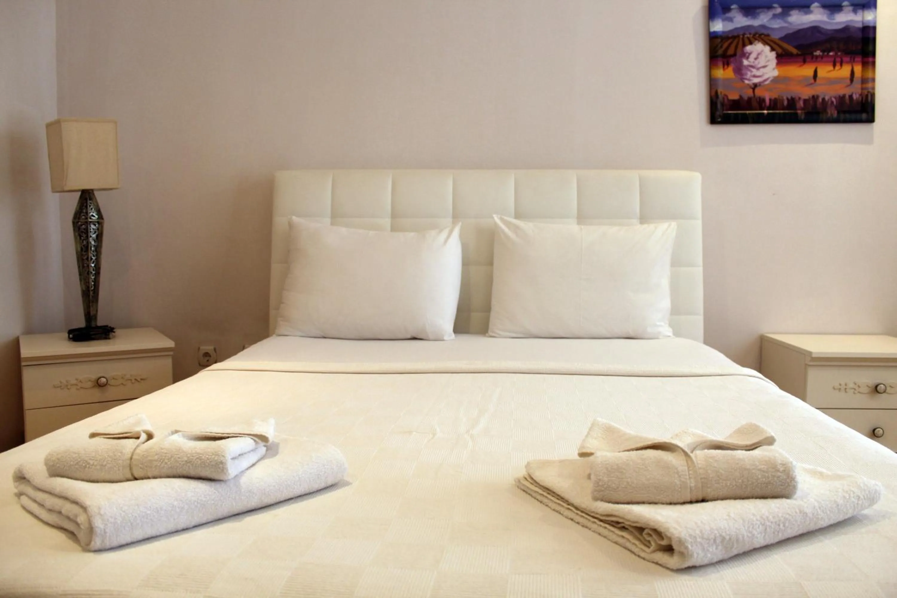 Bed in Datca Villa Carla Hotel