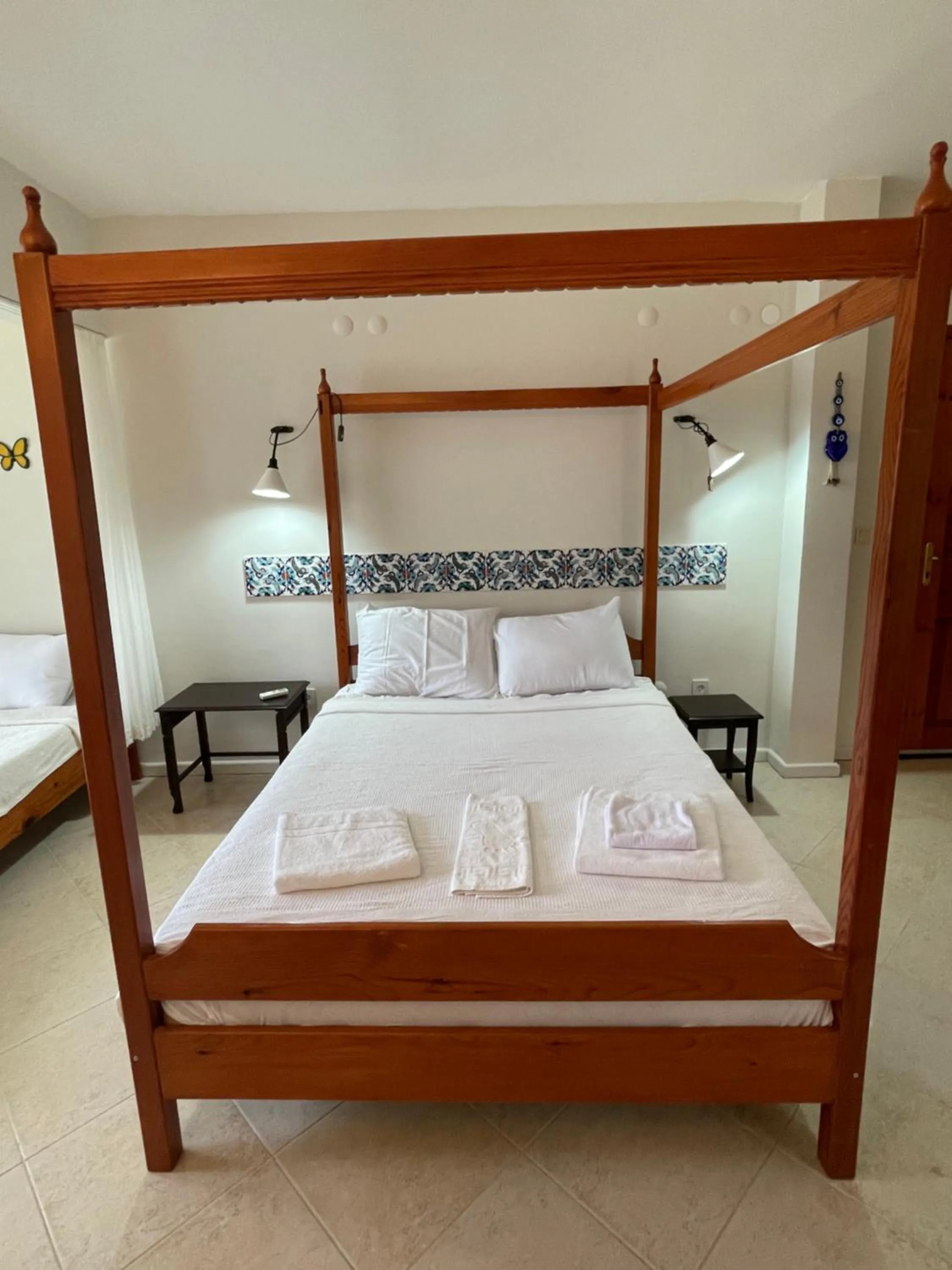 Bed in Datca Villa Carla Hotel