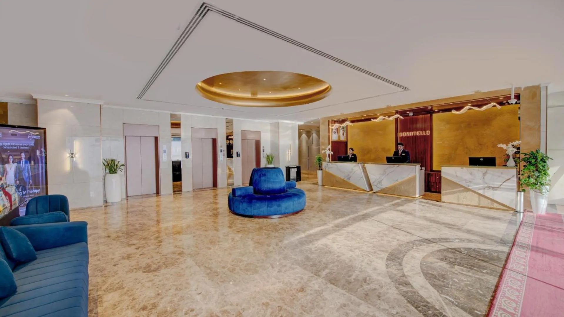 Lobby or reception in Donatello Hotel
