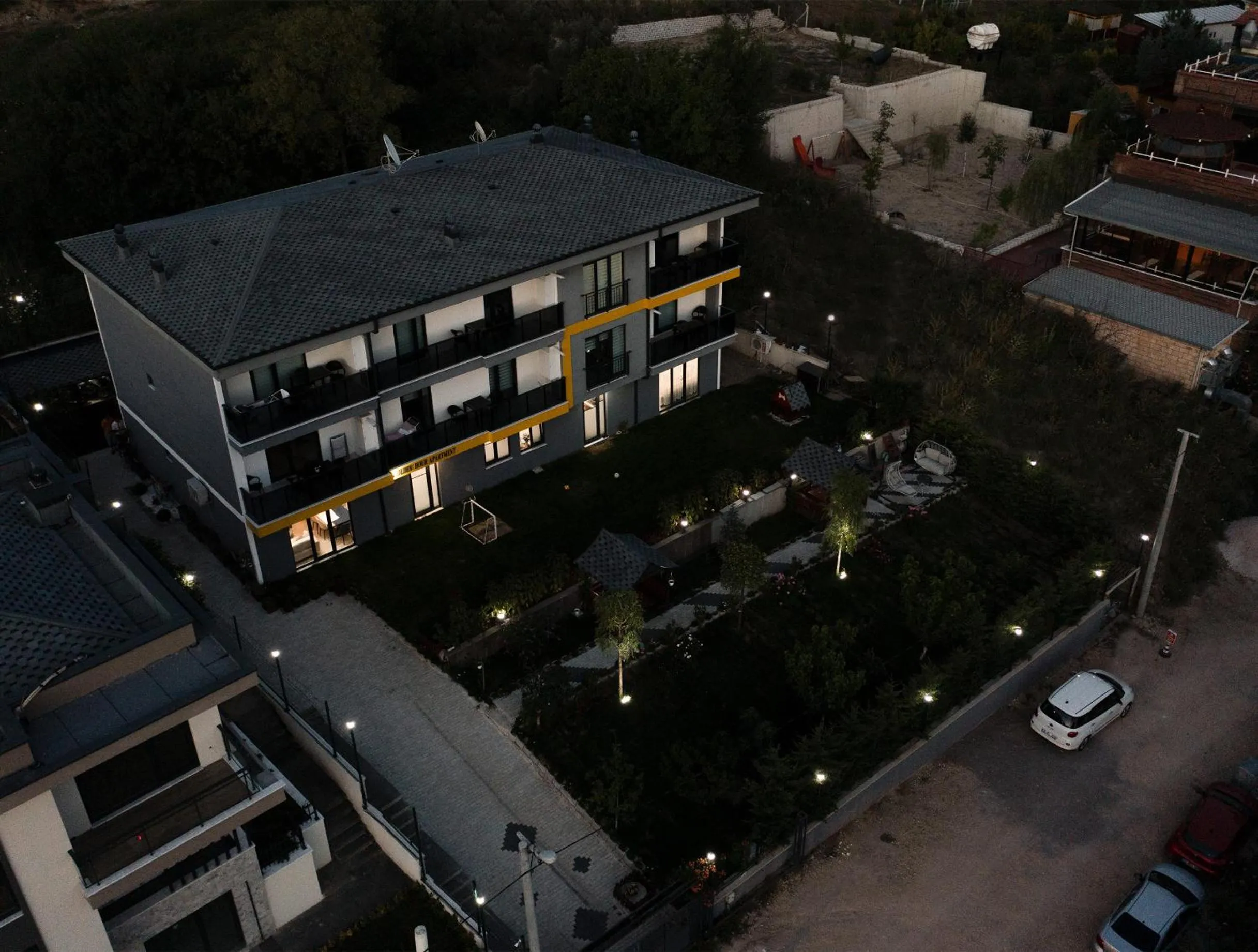 Bird's eye view in Golden Hour Apartment بورصة شقة مريحة Bursa Nilufer مَنْظَرٌ جَمِيلٌ