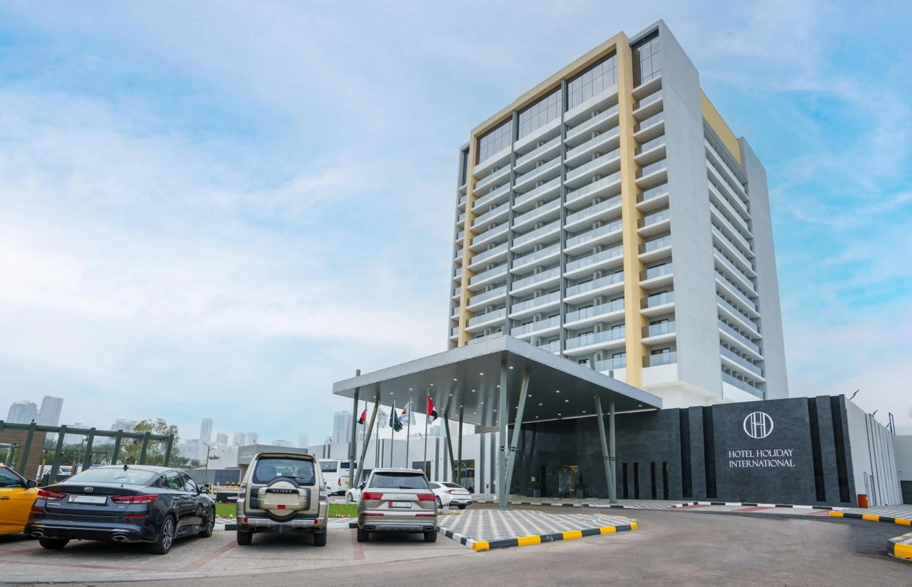 Property building in Hotel Holiday International