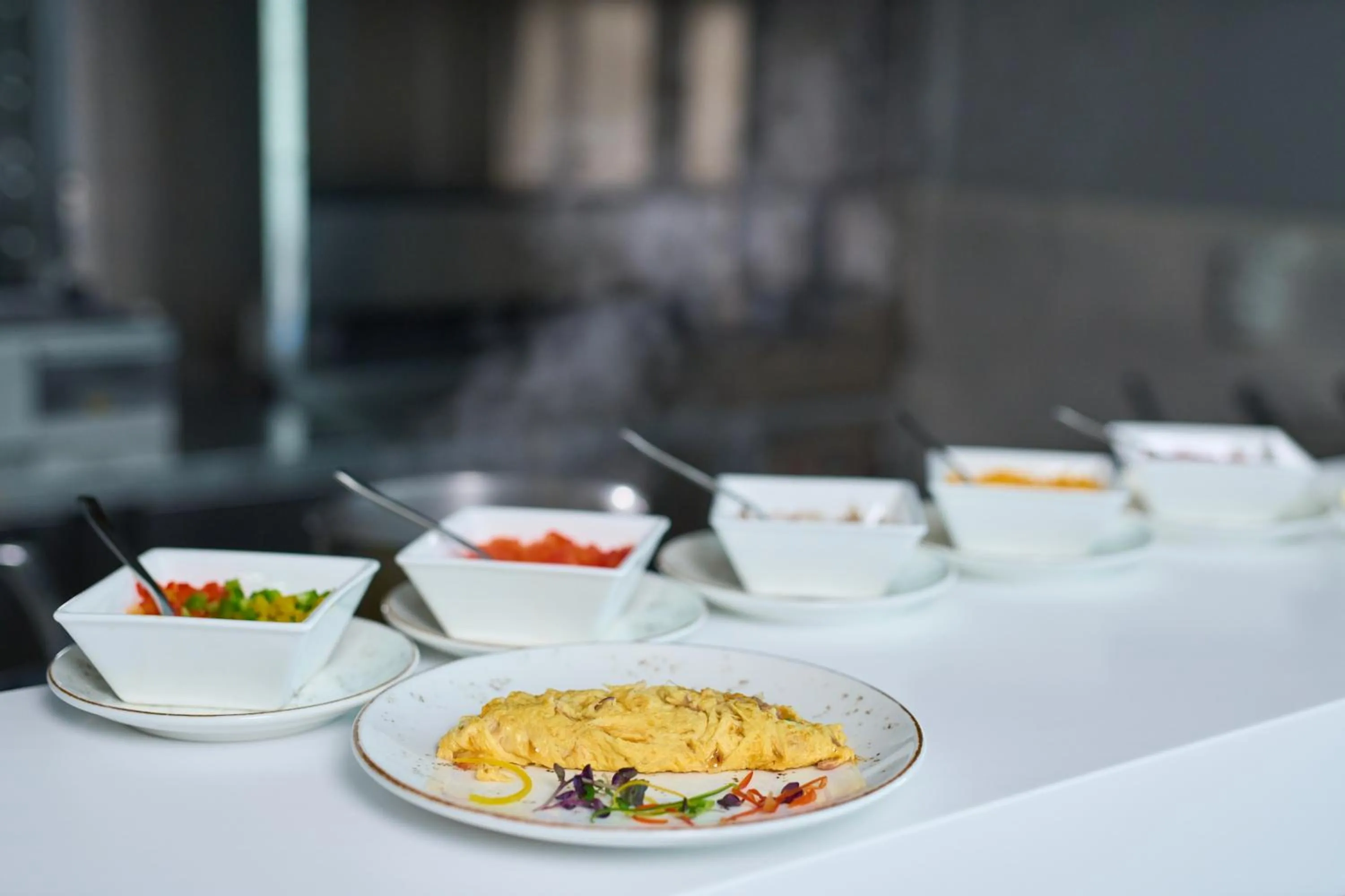 Buffet breakfast in Hotel Holiday International