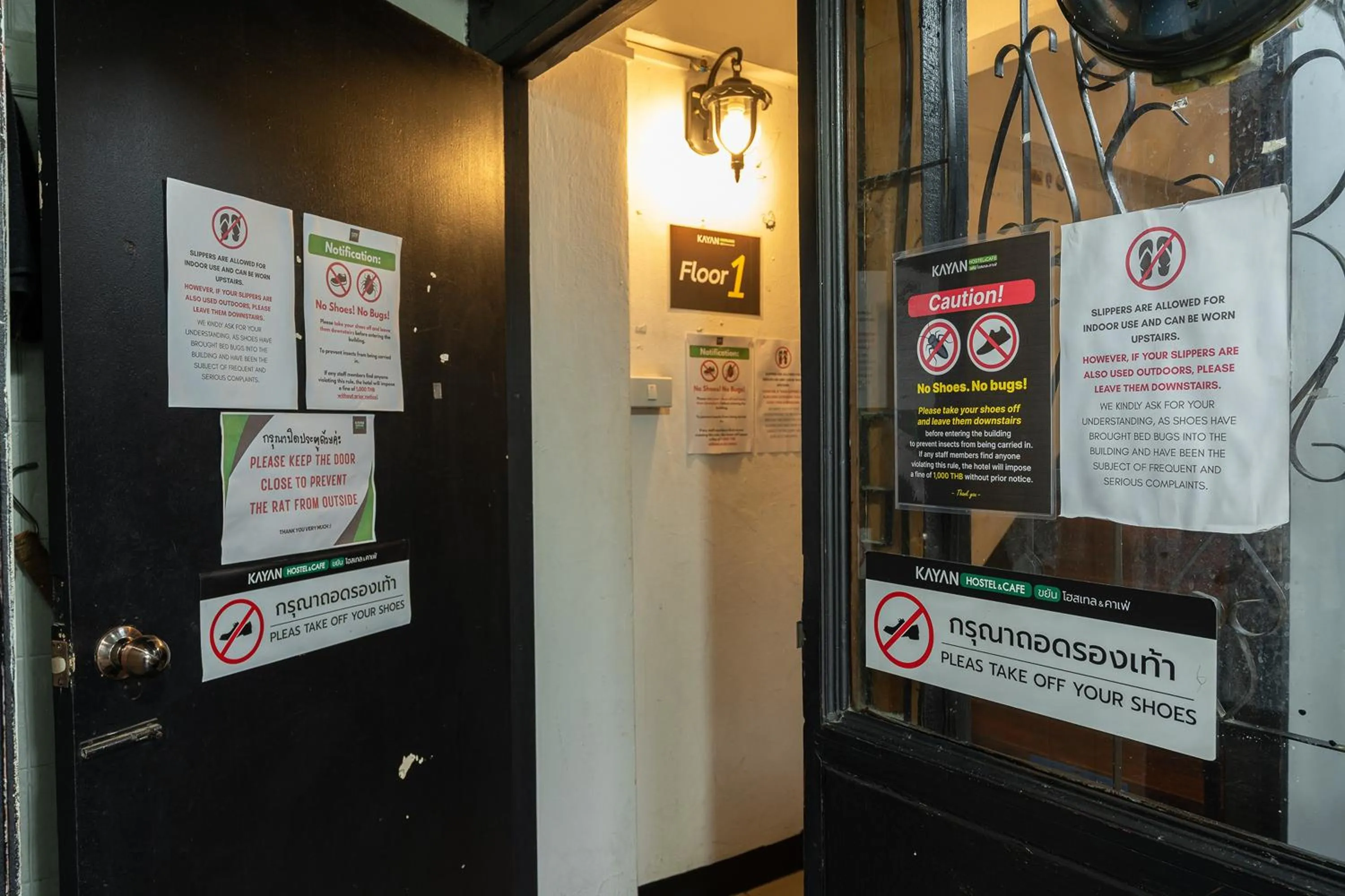 Floor plan in KAYAN Hostel