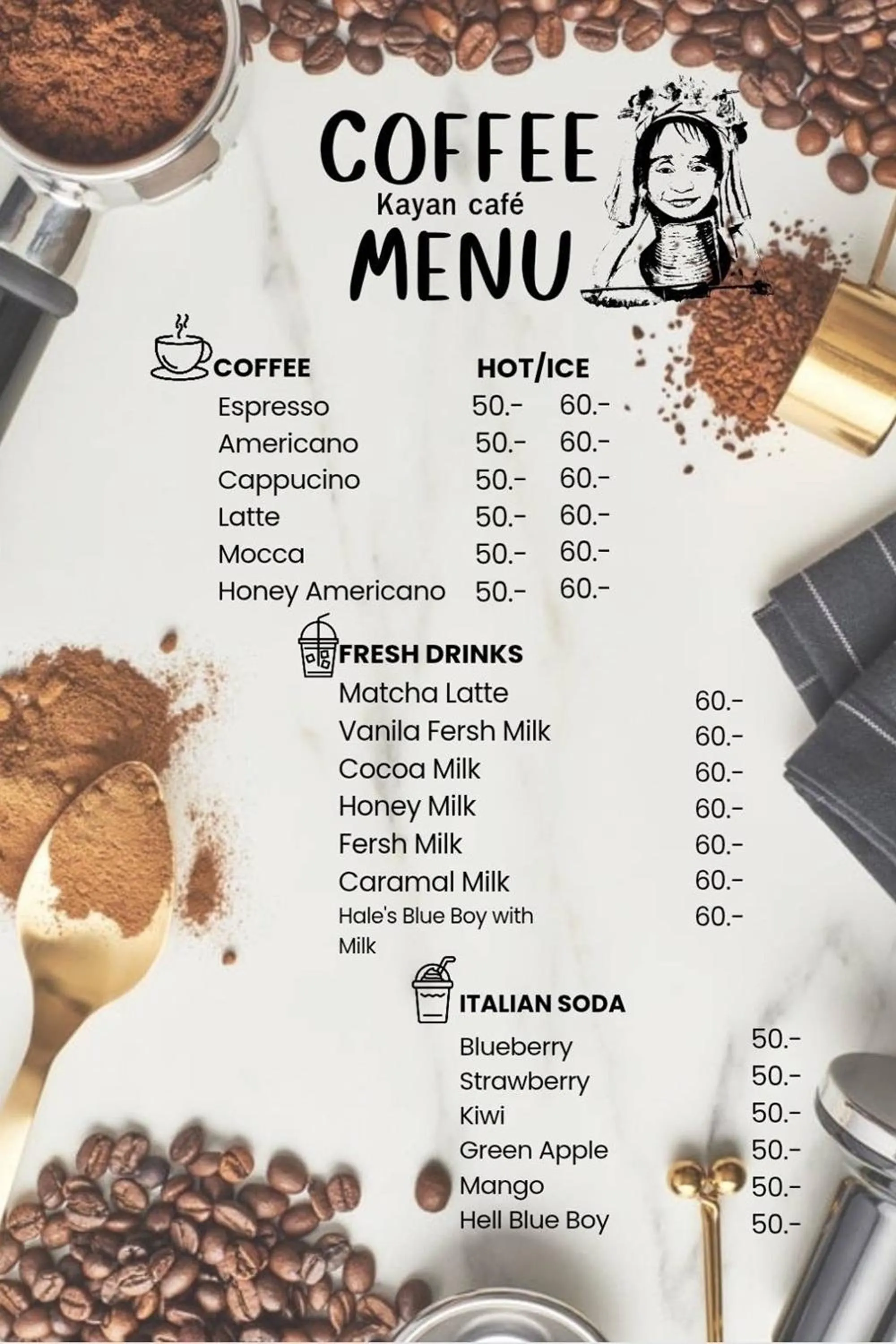 Restaurant/places to eat in KAYAN Hostel