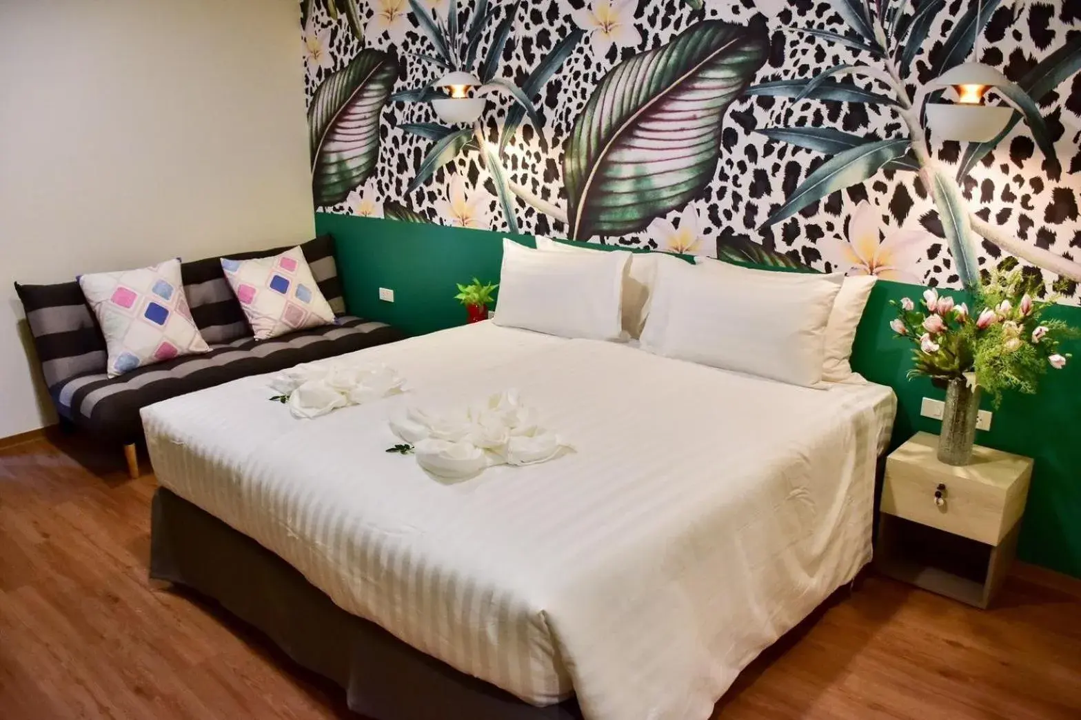 Bed in JINGLE JUNGLE RESORT KHAOYAI Bed in JINGLE JUNGLE RESORT KHAOYAI